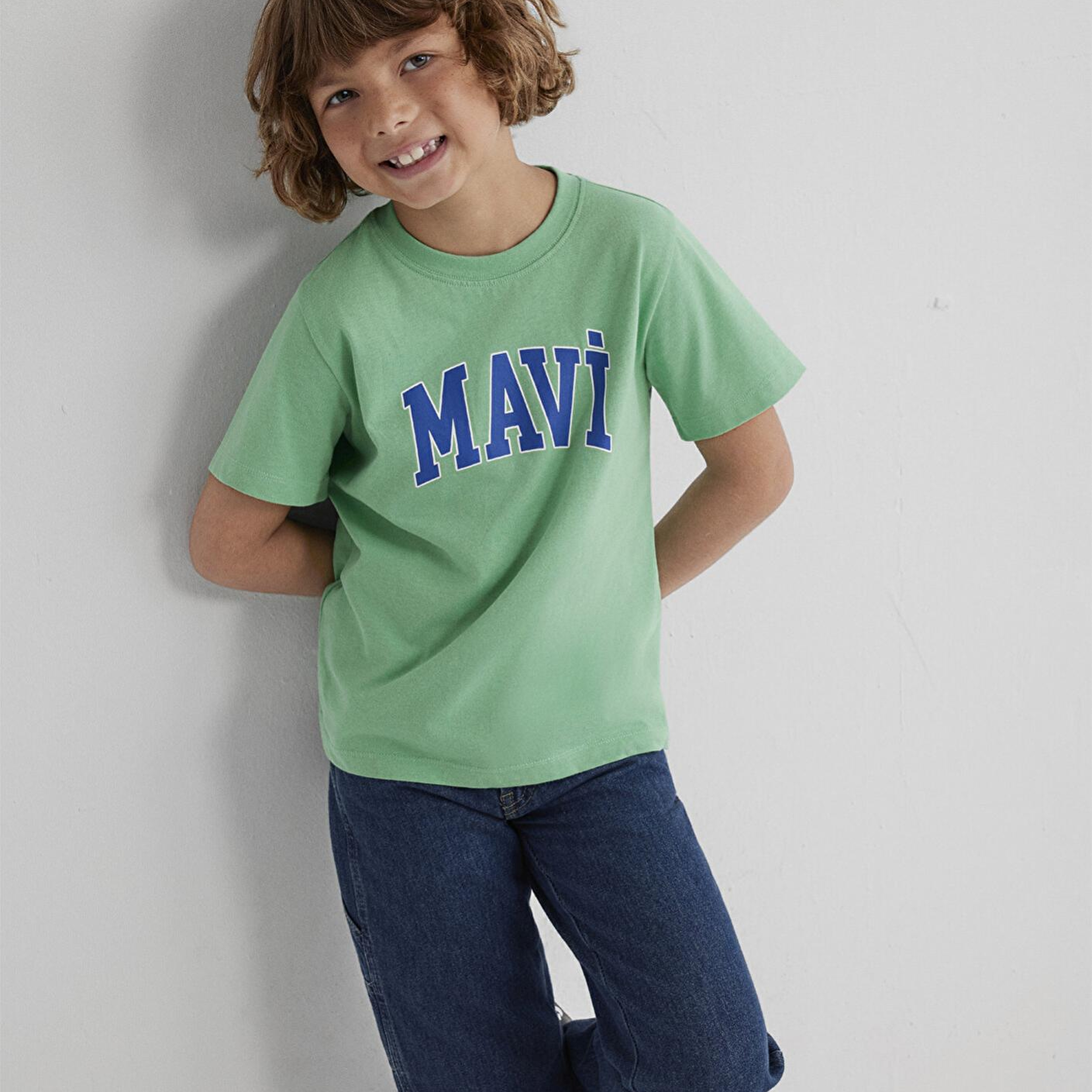 Mavi Mavi Logo Baskılı Yeşil Tişört Regular Fit / Normal Kesim 6610030-71789