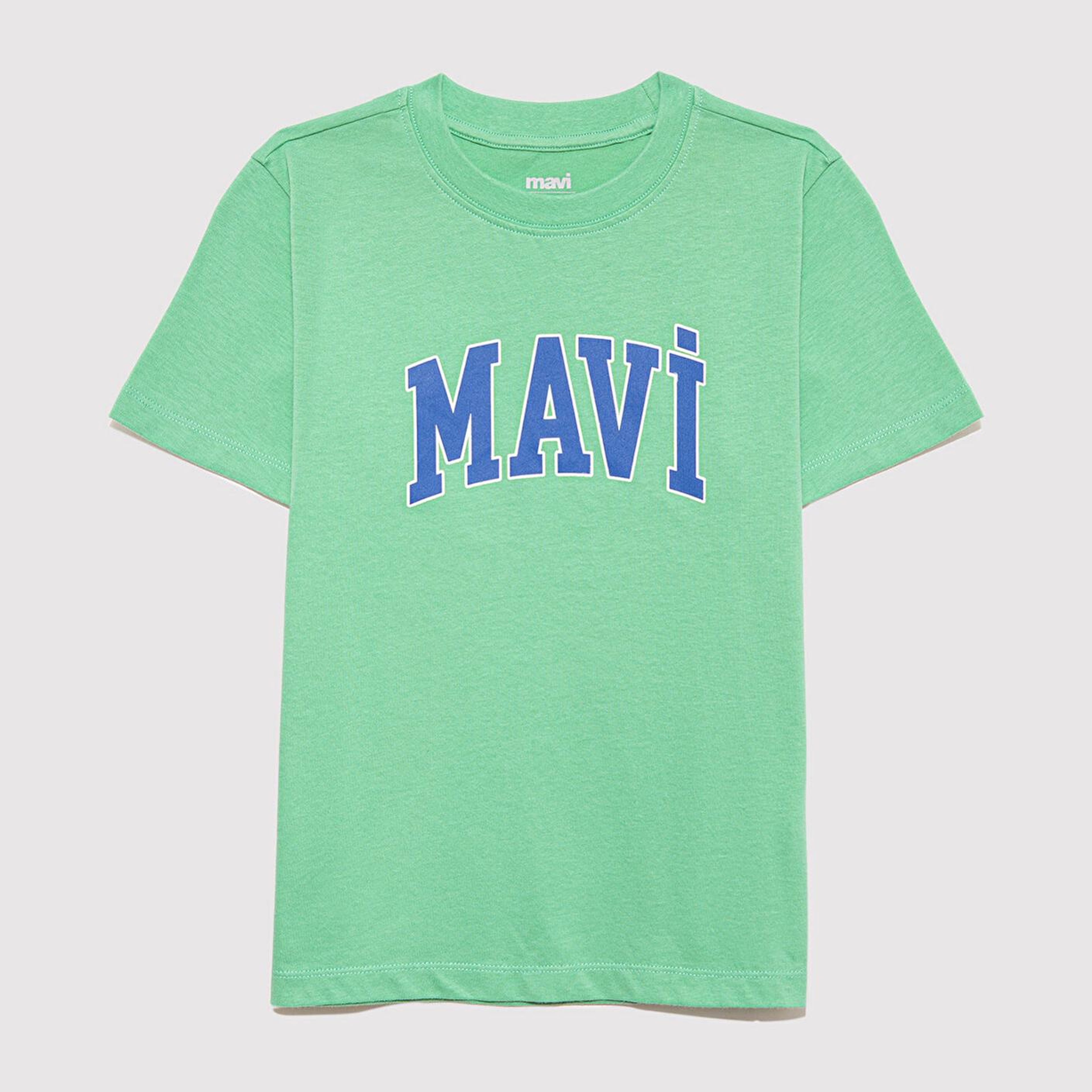 Mavi Mavi Logo Baskılı Yeşil Tişört Regular Fit / Normal Kesim 6610030-71789