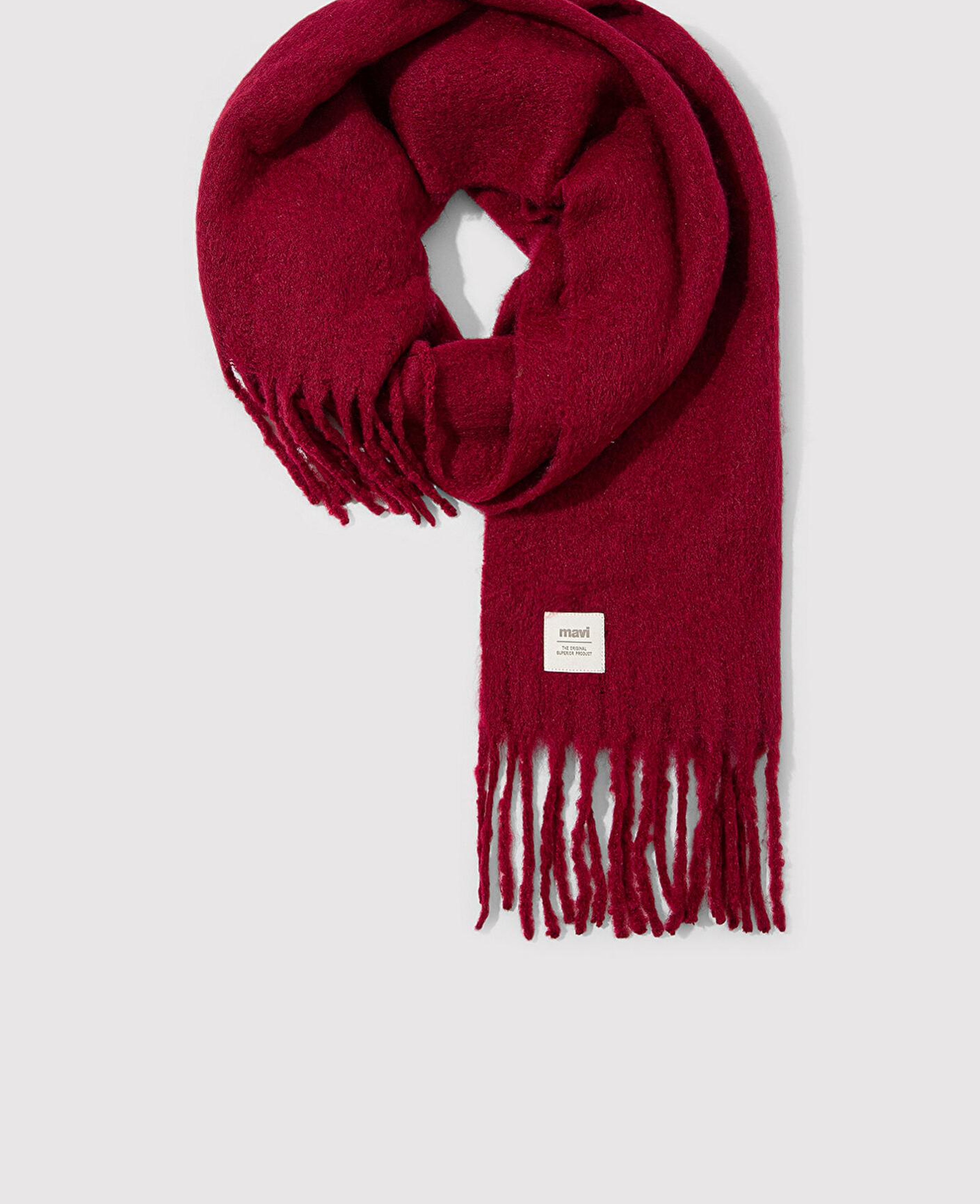 Mavi Püsküllü Bordo Atkı 1912807-24862