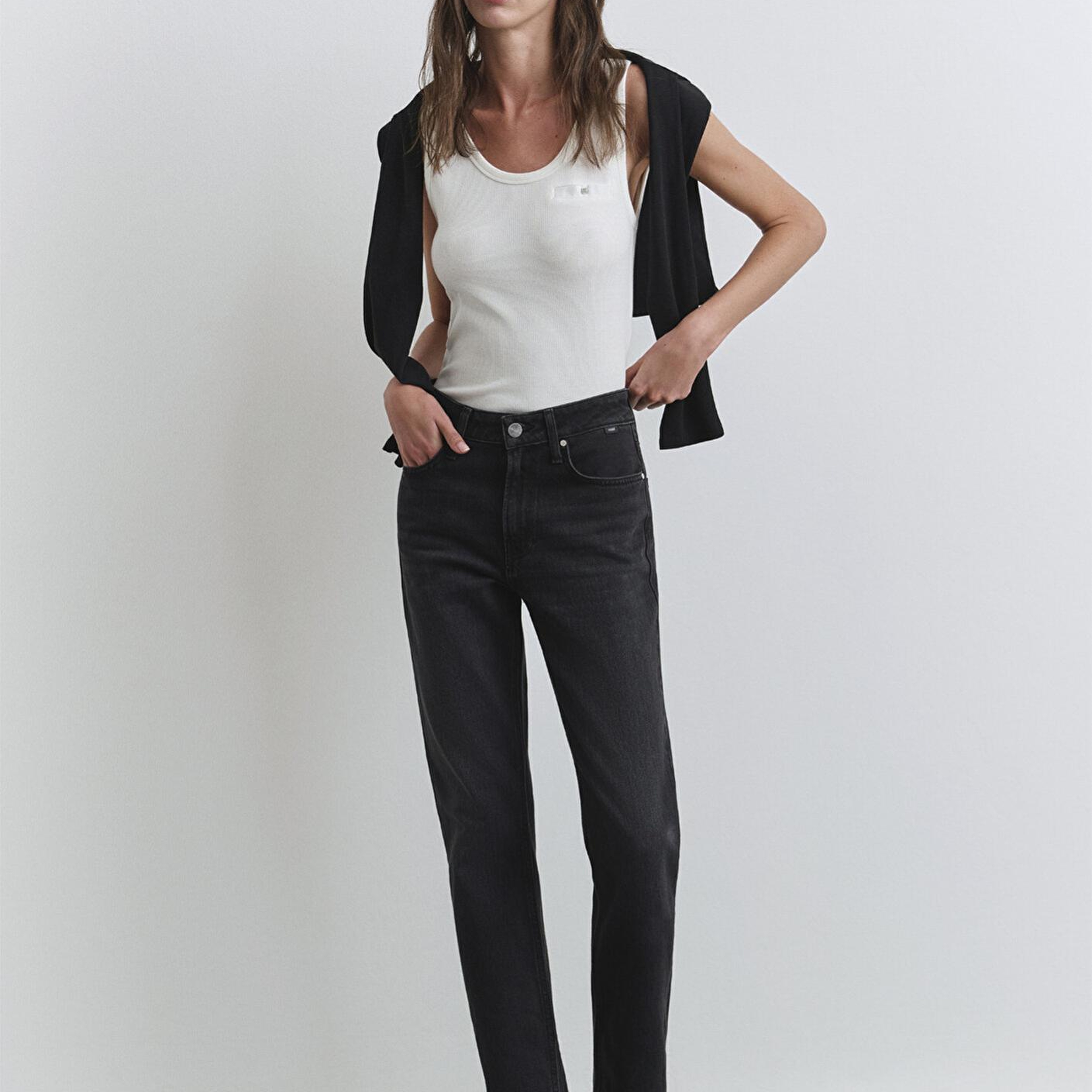 Mavi Rockstar Iconic Koyu Gri Smoke Jean Pantolon 1010762-90529