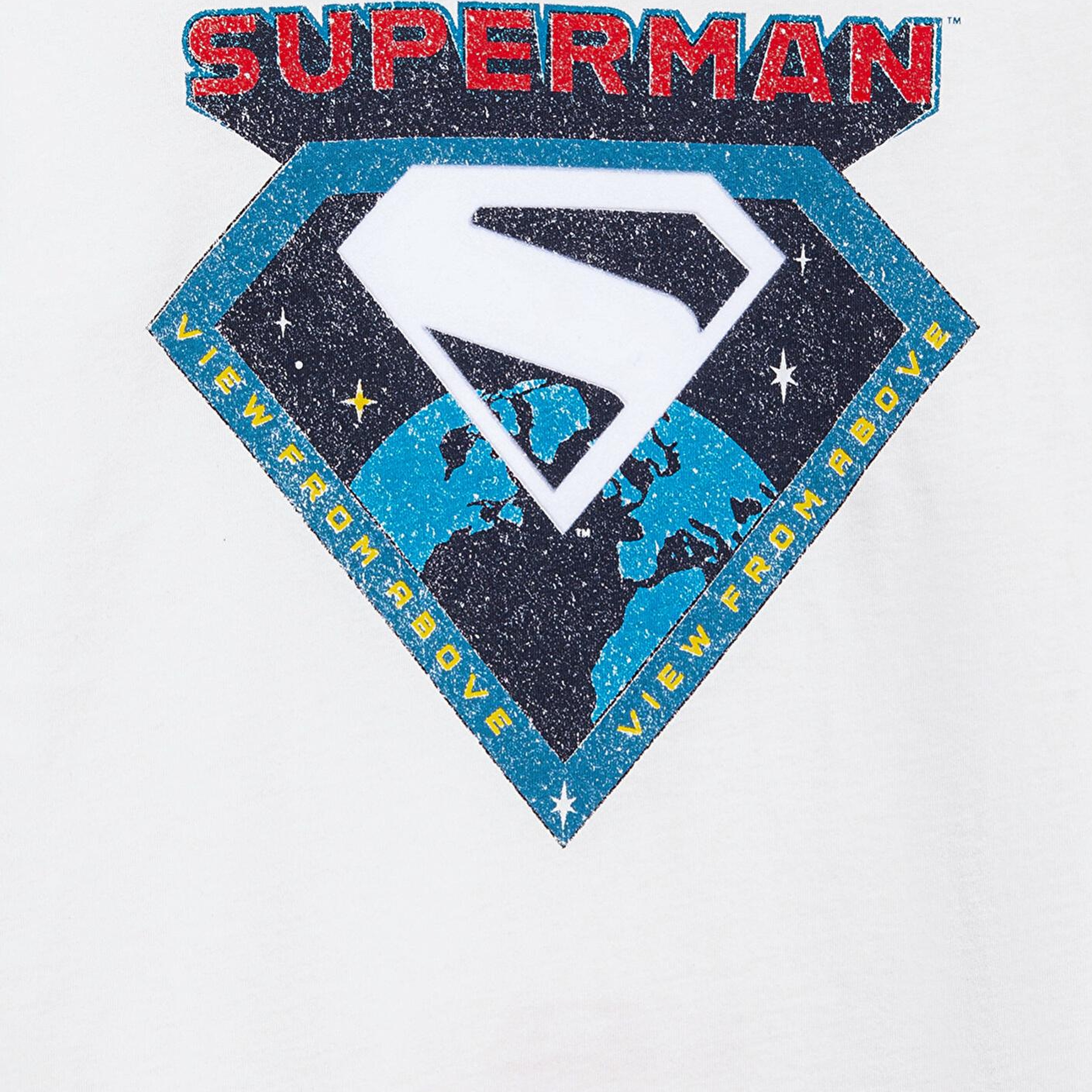 Mavi Superman Baskılı Ekru Tişört Loose Fit / Bol Rahat Kesim 6610381-70057