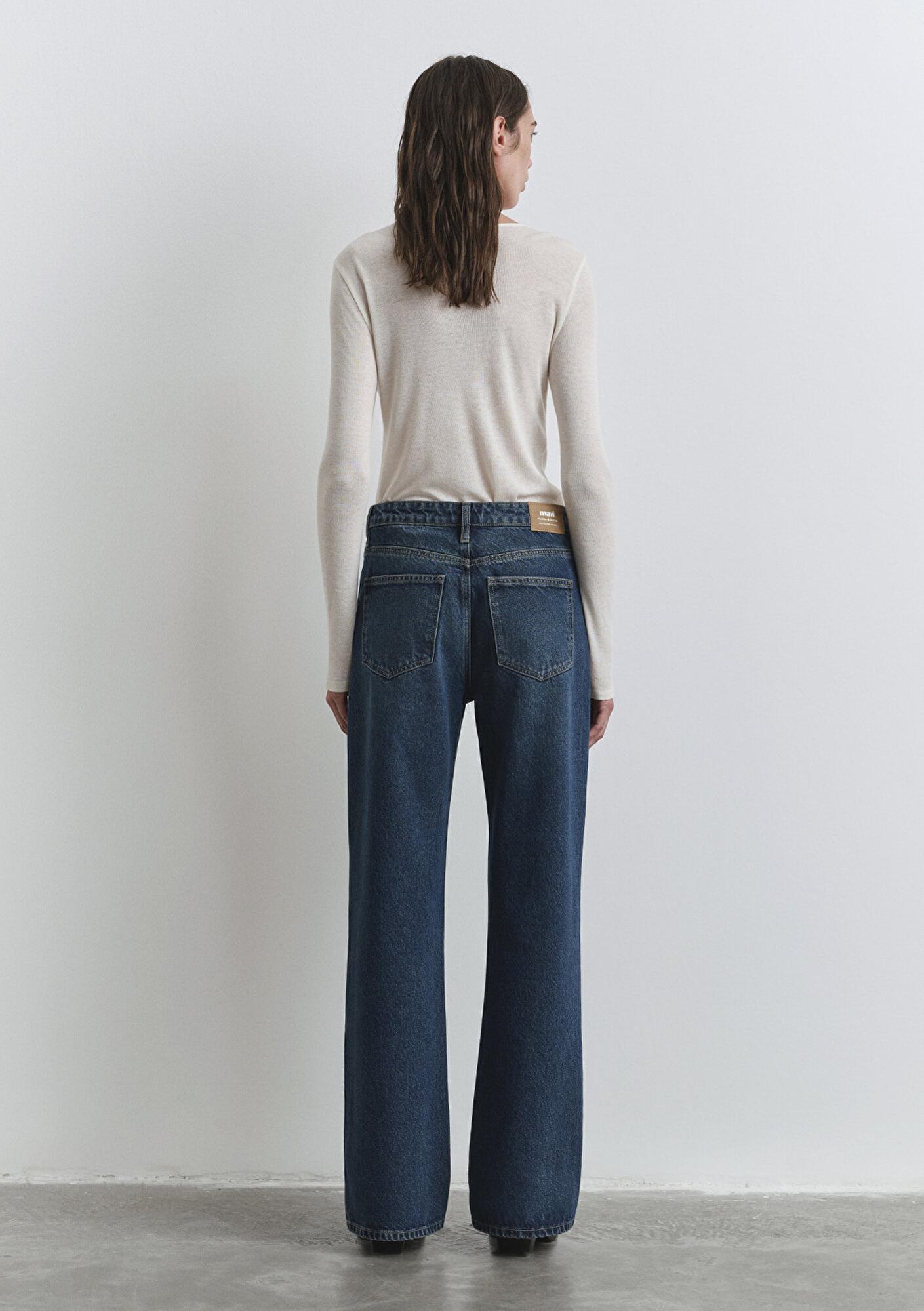 Mavi Victoria Classic Denim Gölgeli Koyu Mavi Jean Pantolon 101072-90539