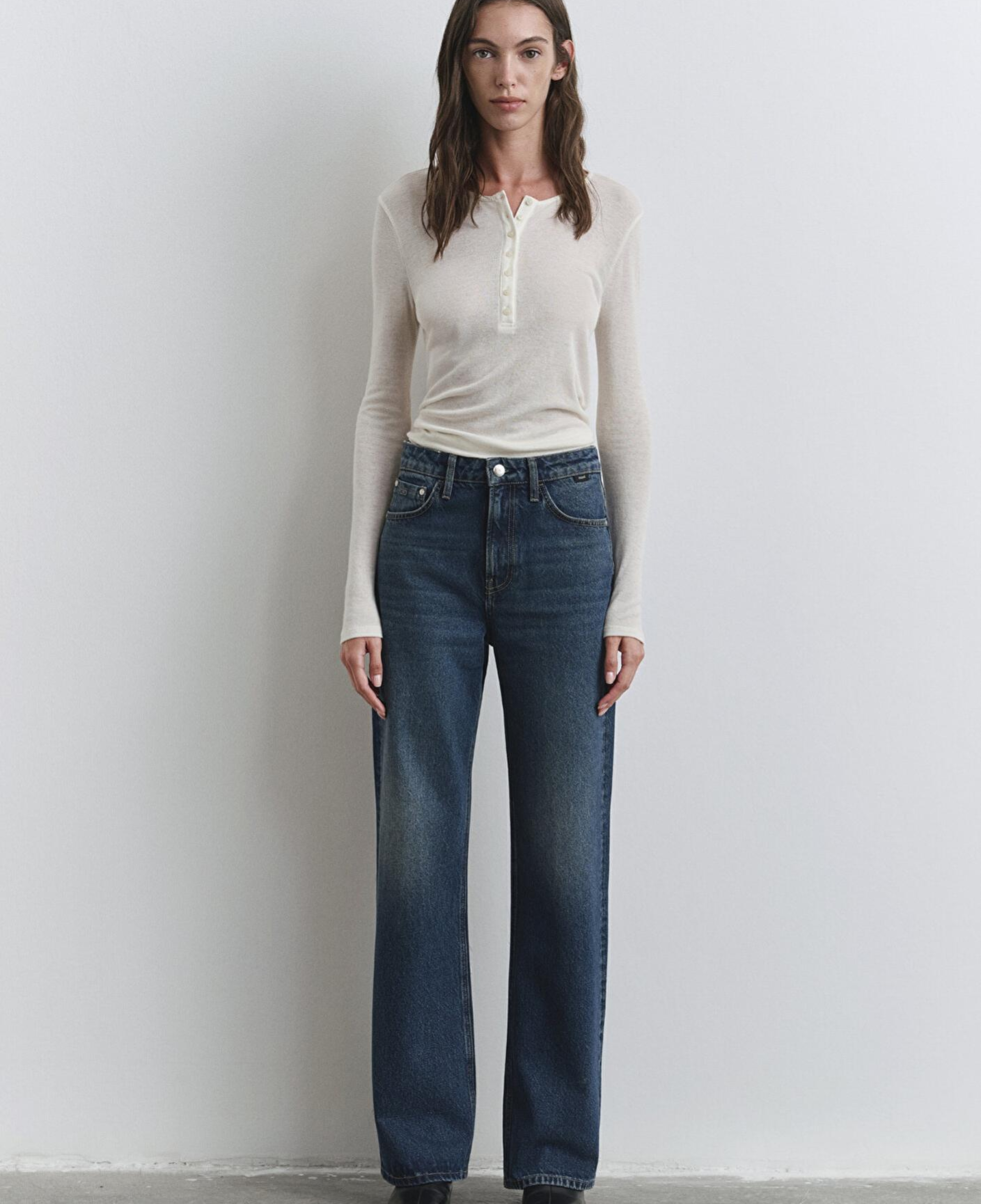 Mavi Victoria Classic Denim Gölgeli Koyu Mavi Jean Pantolon 101072-90539