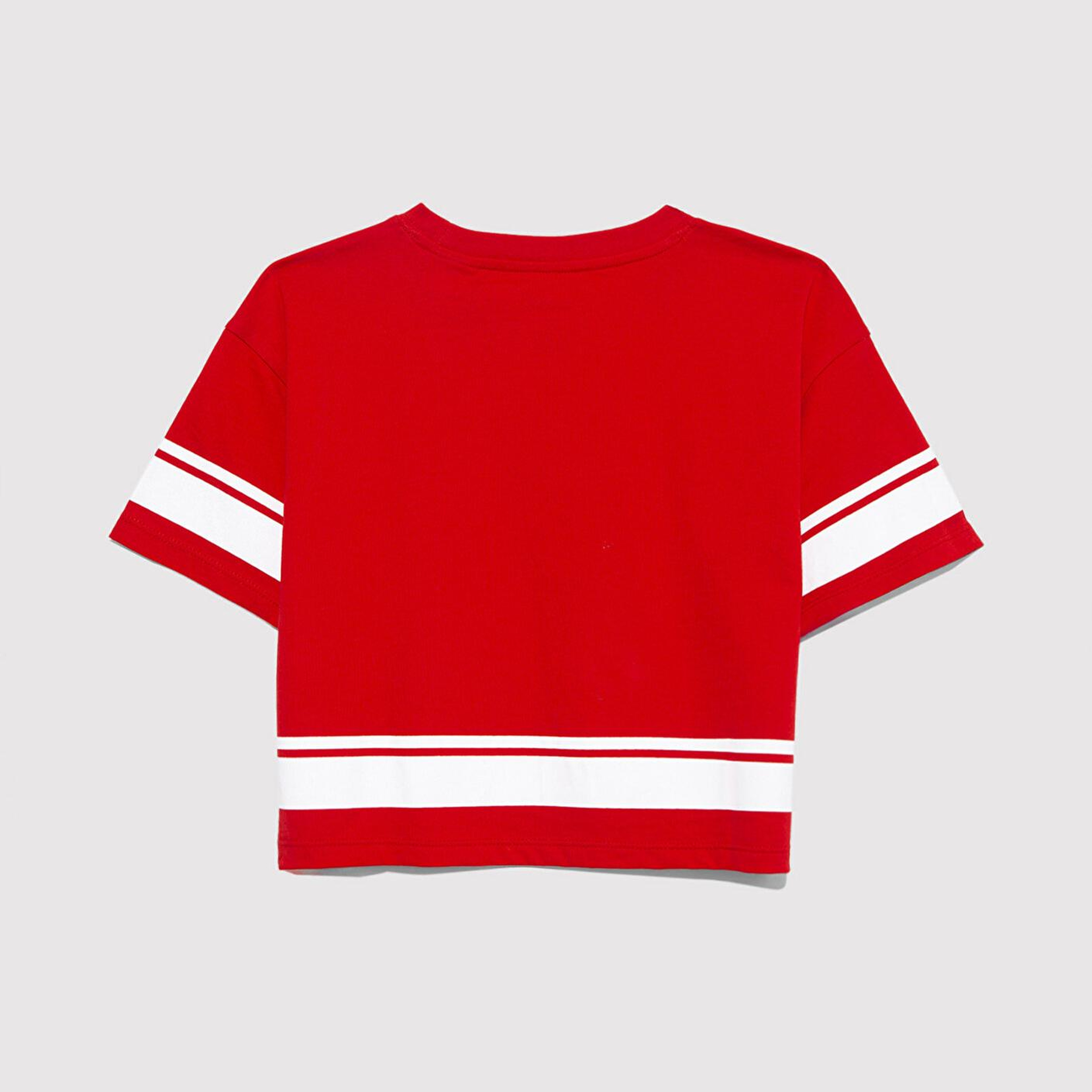 Mavi Peanuts Baskılı Kırmızı Tişört Loose Fit / Bol Rahat Kesim 7610372-82054