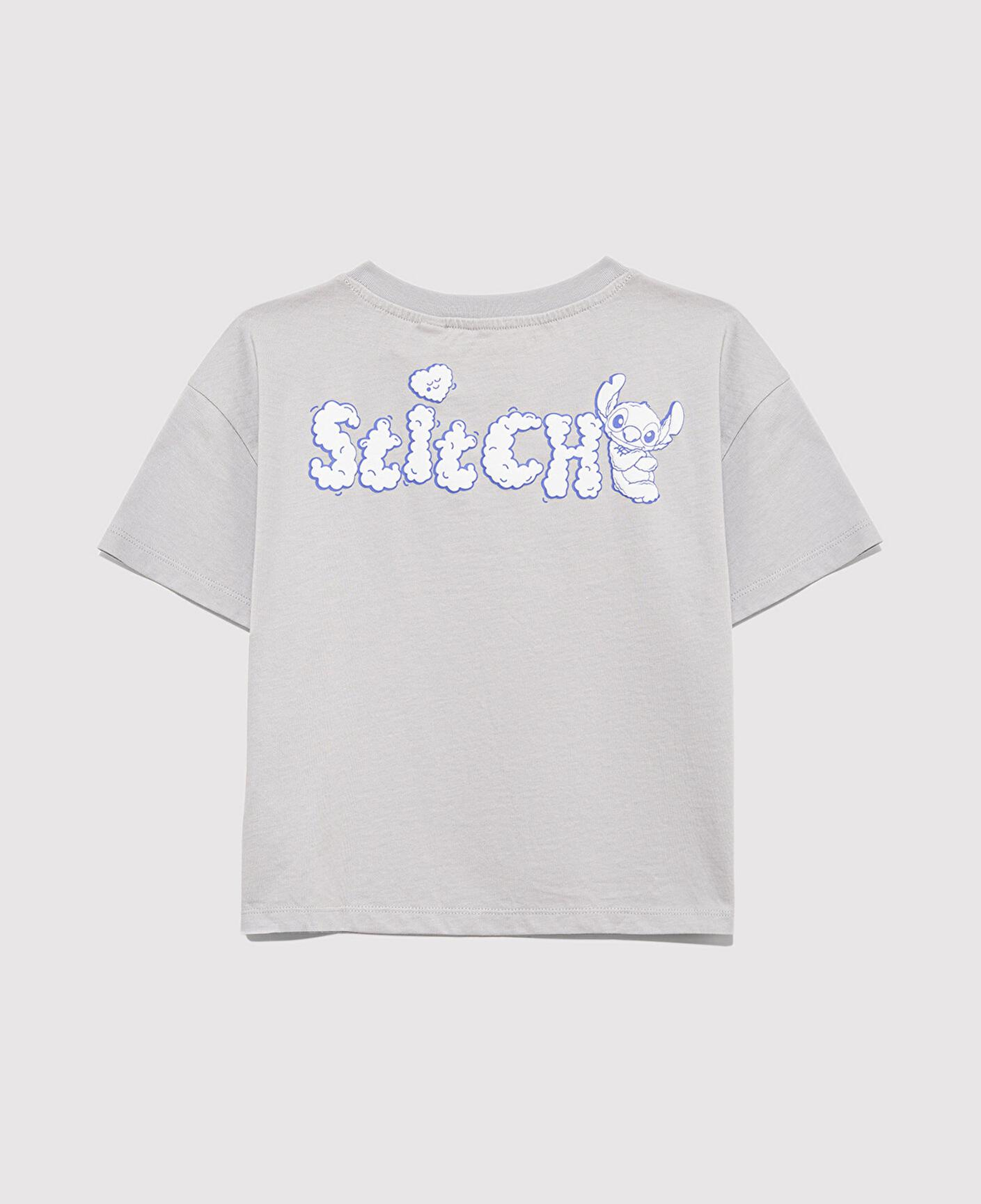 Mavi Stitch Baskılı Gri Tişört Loose Fit / Bol Rahat Kesim 7610374-70075