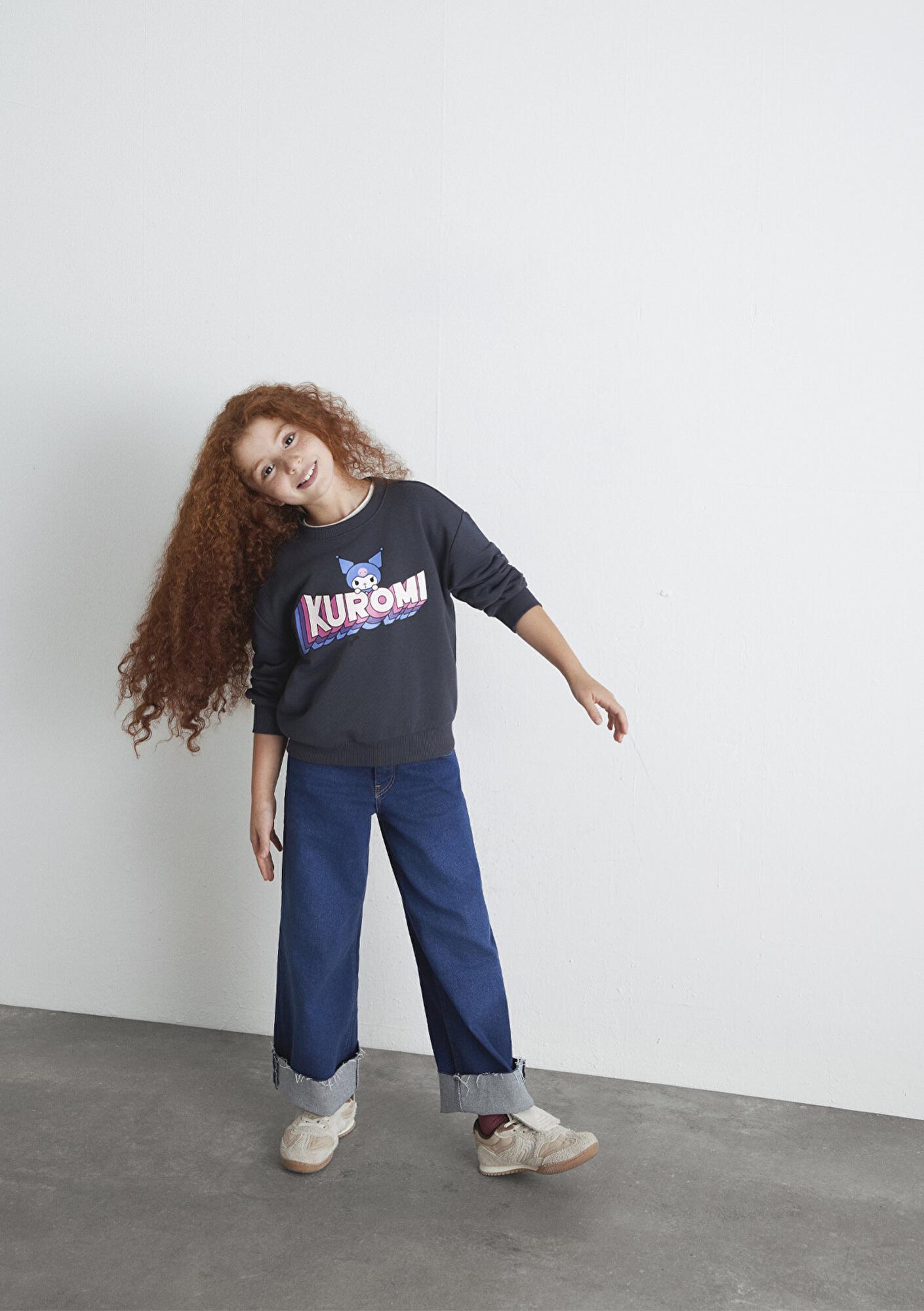 Mavi Kuromi Baskılı Antrasit Sweatshirt 7S10139-70087