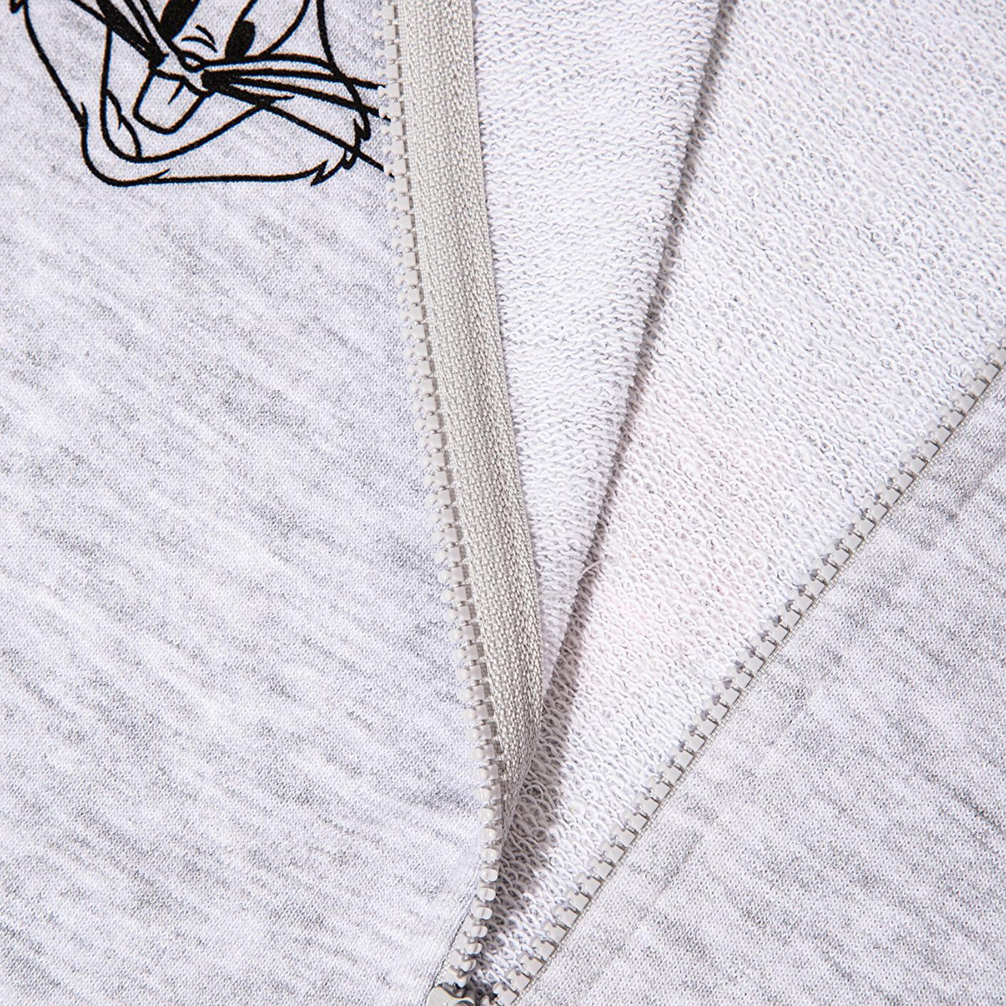 Mavi Looney Tunes Baskılı Kapüşonlu Gri Sweatshirt 7S10134-88467