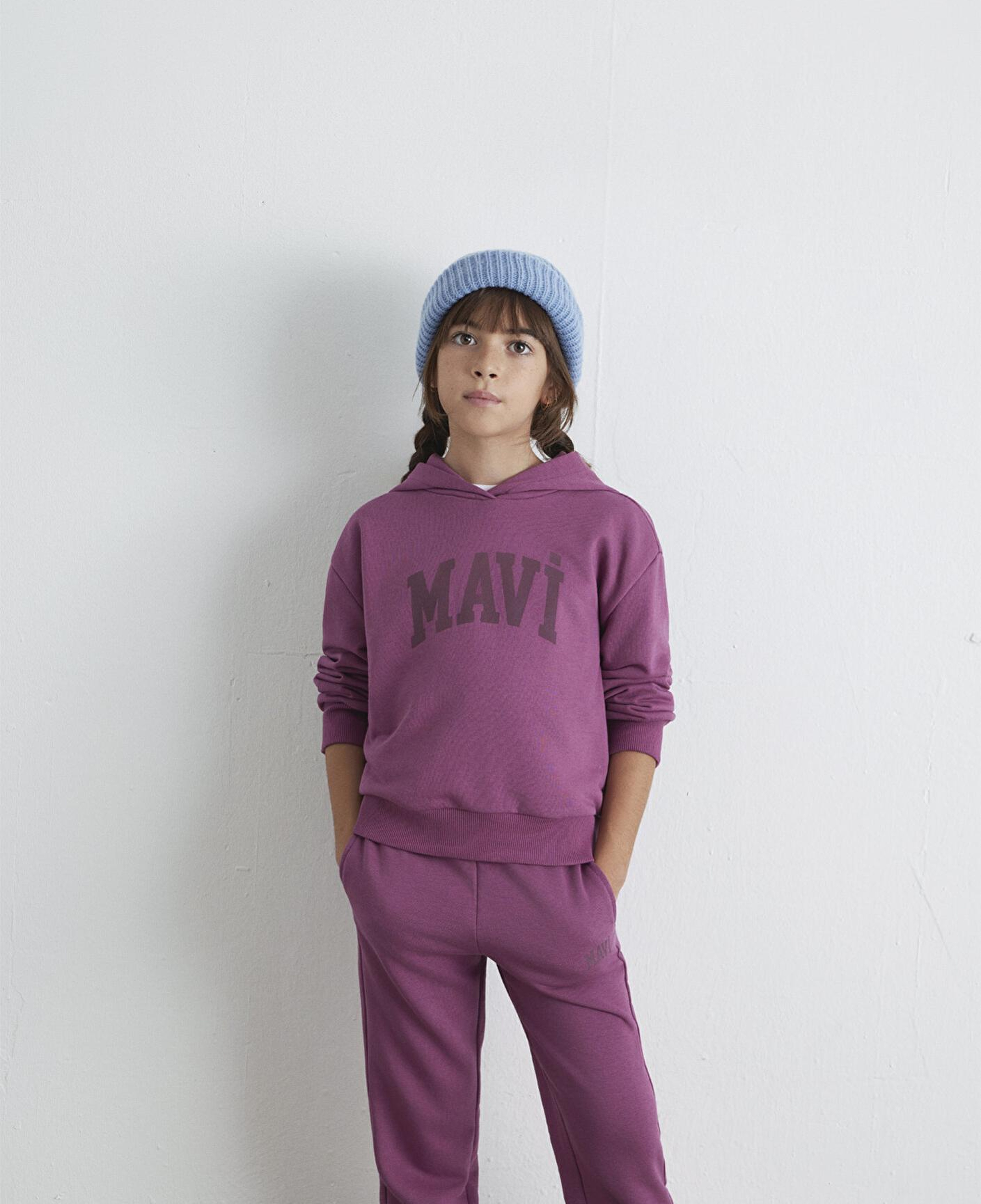 Mavi Mavi Logo Baskılı Pembe Sweatshirt 7S10147-70651