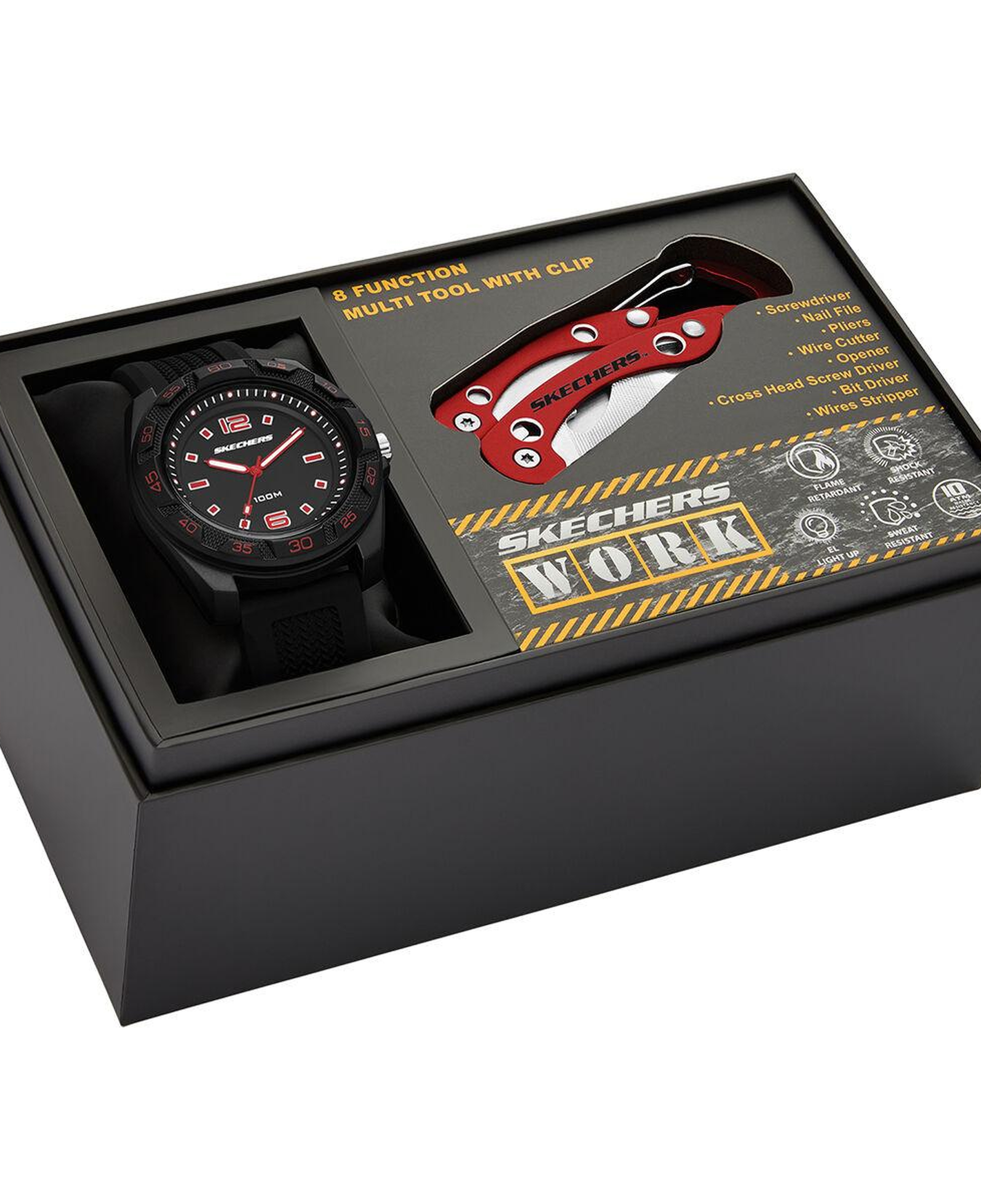 Skechers SR8501 Erkek Kol Saati ve Çok Amaçlı Alet Seti