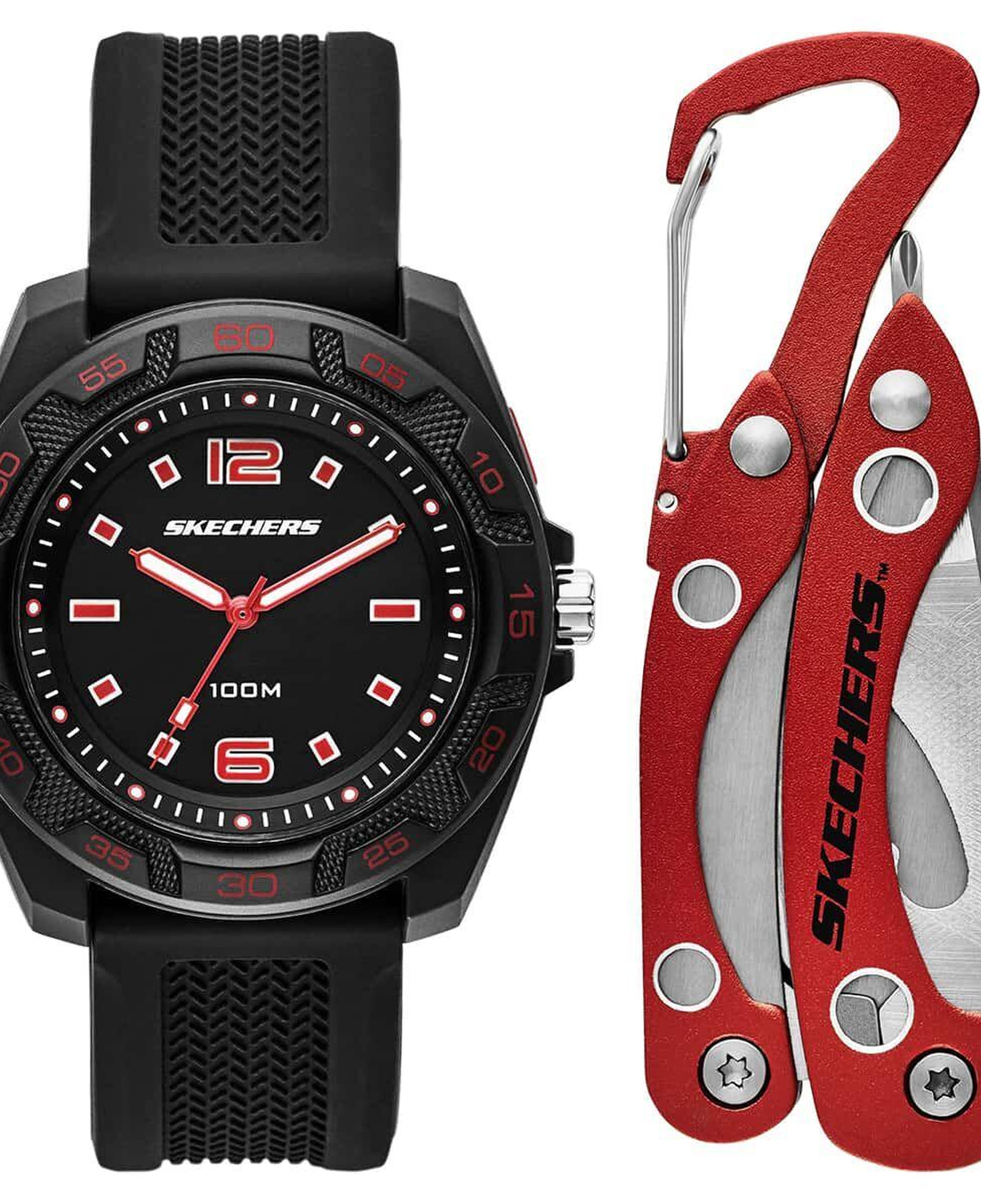 Skechers SR8501 Erkek Kol Saati ve Çok Amaçlı Alet Seti