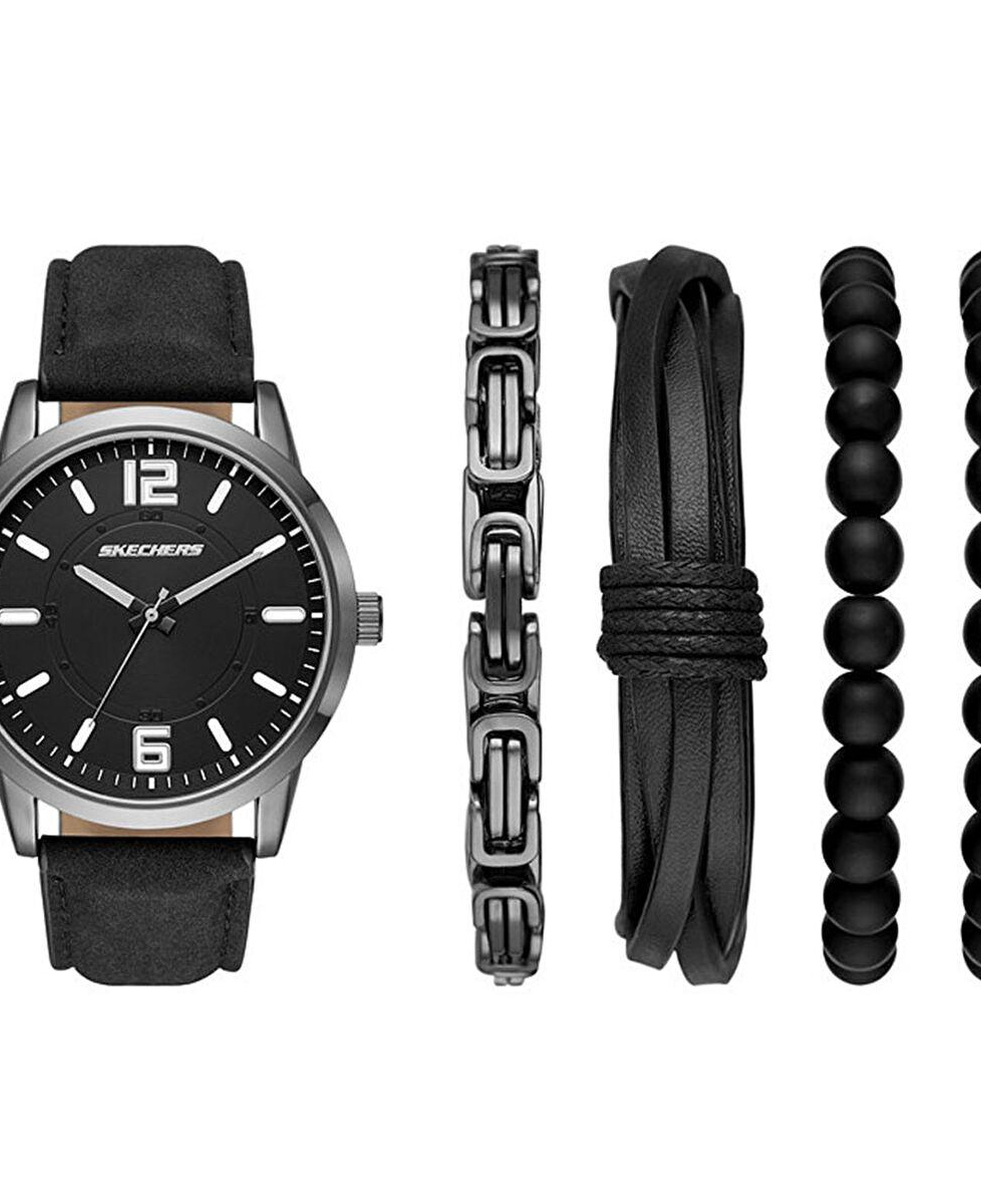 Skechers SR9043 Erkek Set Kol Saati ve Bileklik