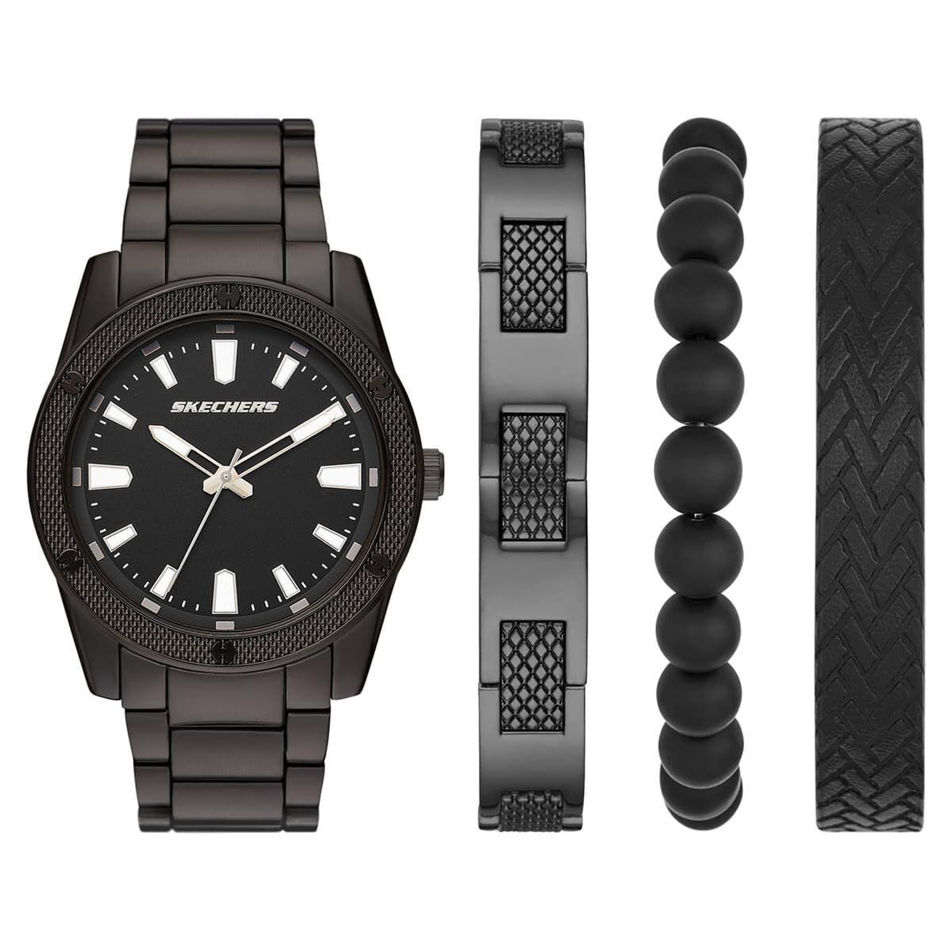 Skechers SR9078 Erkek Kol Saati ve Bileklik Seti