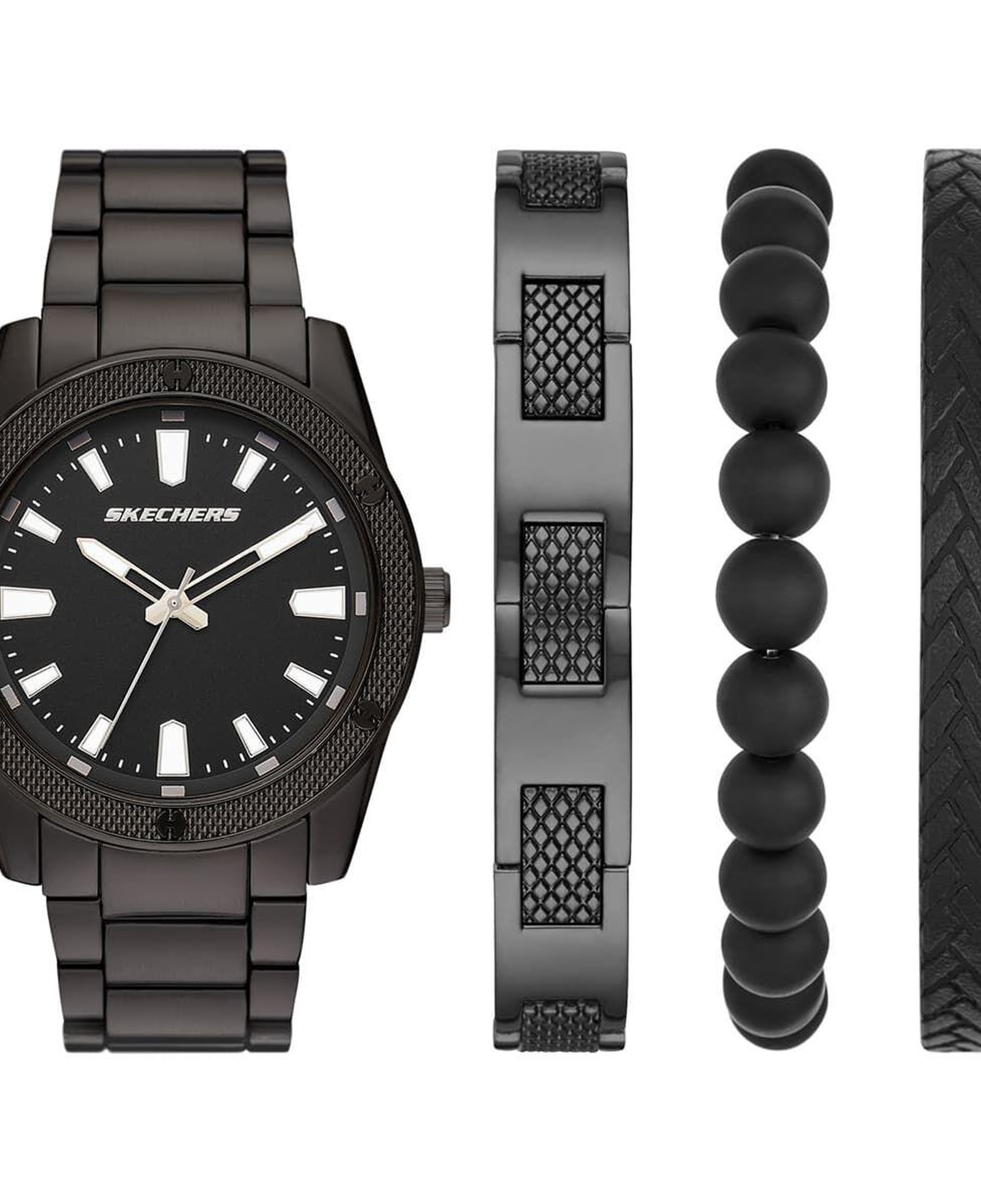 Skechers SR9078 Erkek Kol Saati ve Bileklik Seti