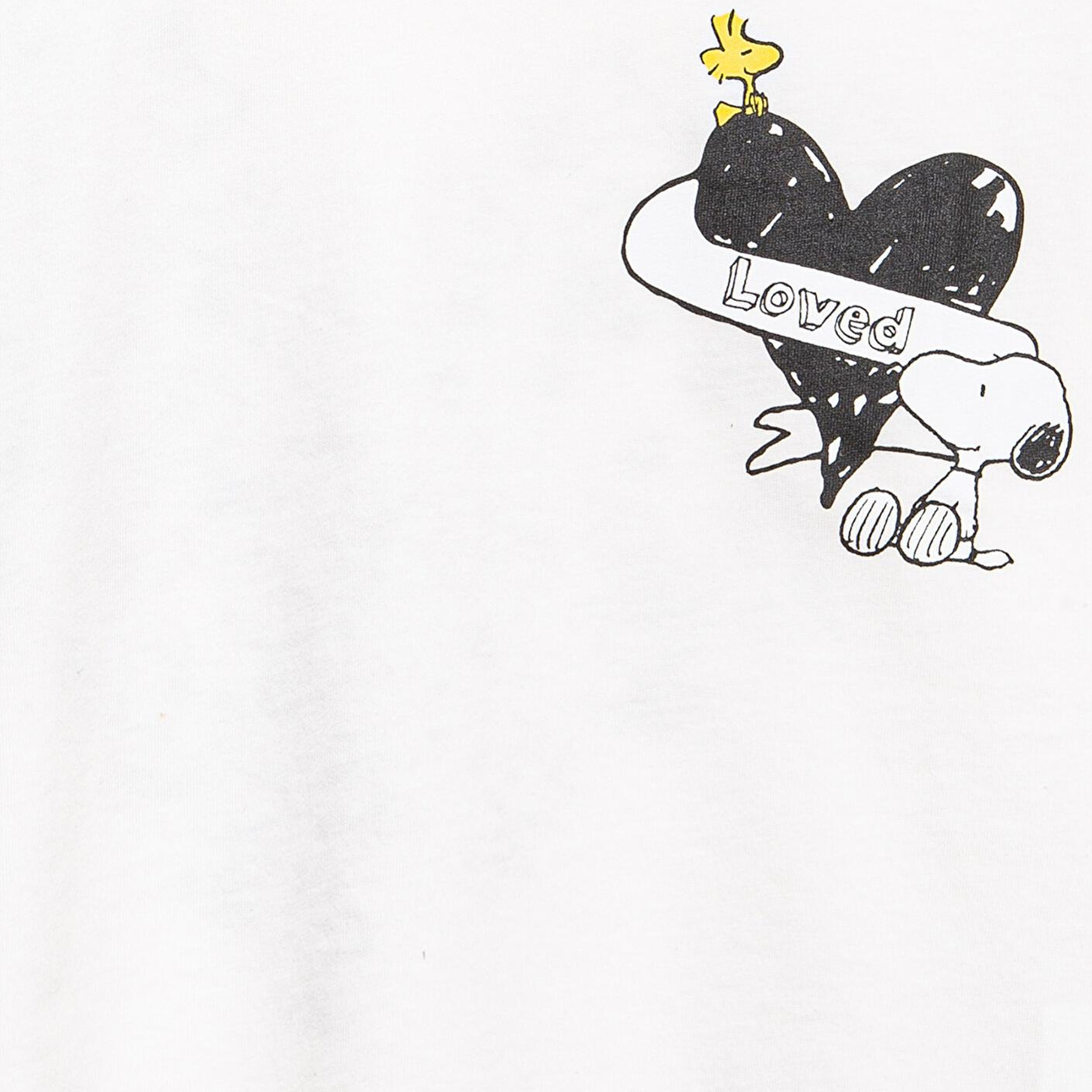 Mavi Peanuts Baskılı Ekru Tişört Loose Fit / Bol Rahat Kesim 7610373-70057