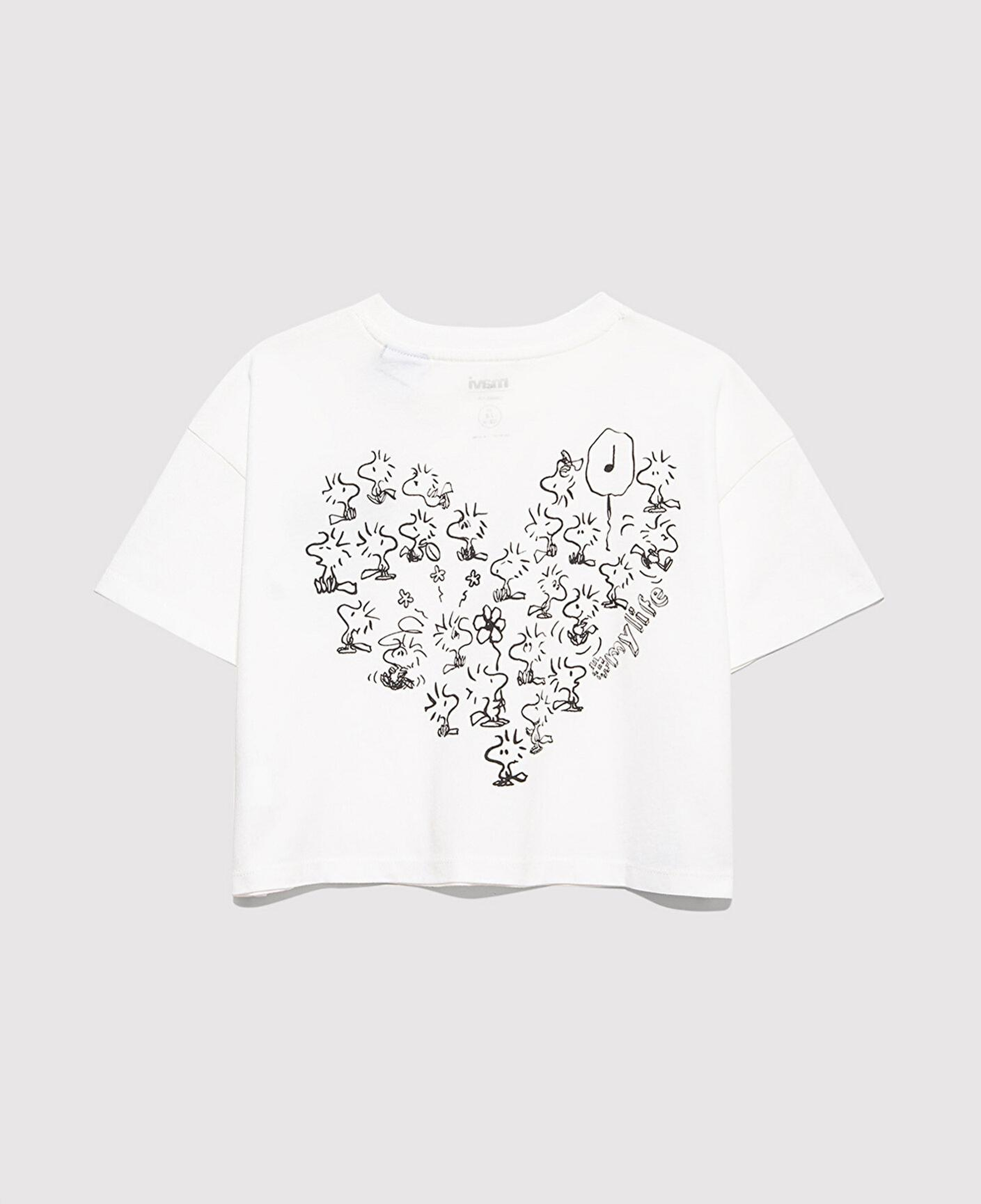 Mavi Peanuts Baskılı Ekru Tişört Loose Fit / Bol Rahat Kesim 7610373-70057