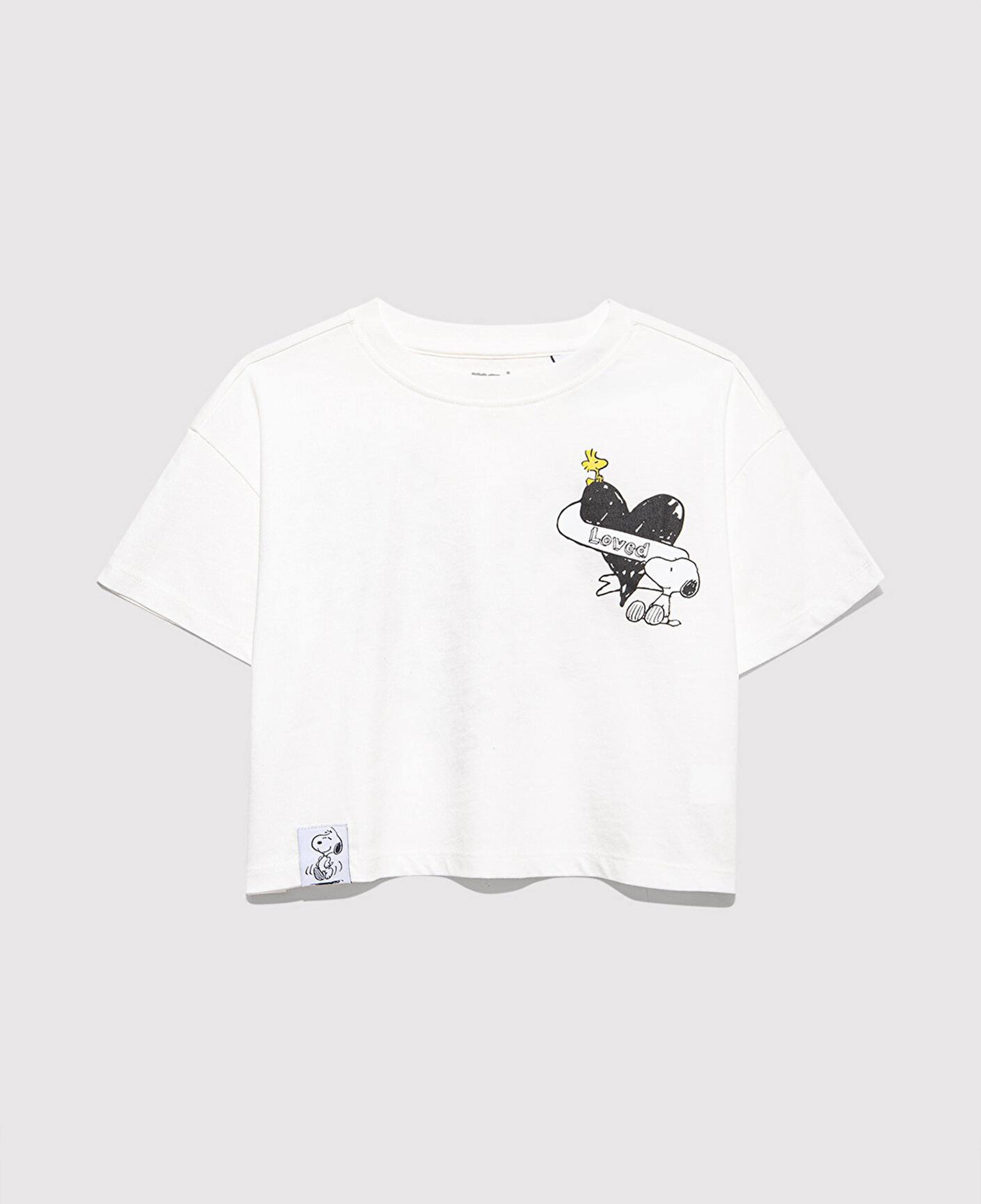 Mavi Peanuts Baskılı Ekru Tişört Loose Fit / Bol Rahat Kesim 7610373-70057