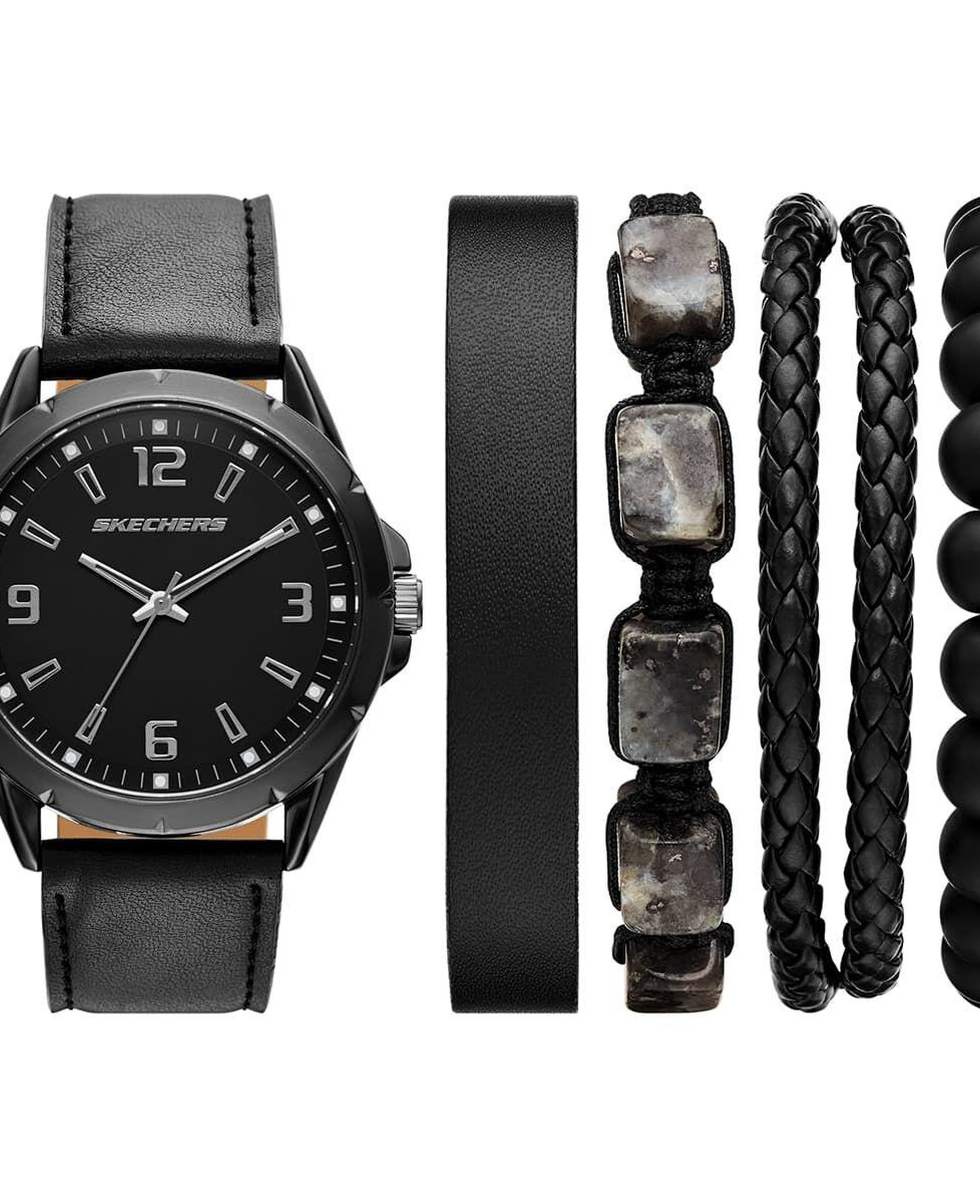 Skechers SR9118 Erkek Kol Saati ve Bileklik Seti