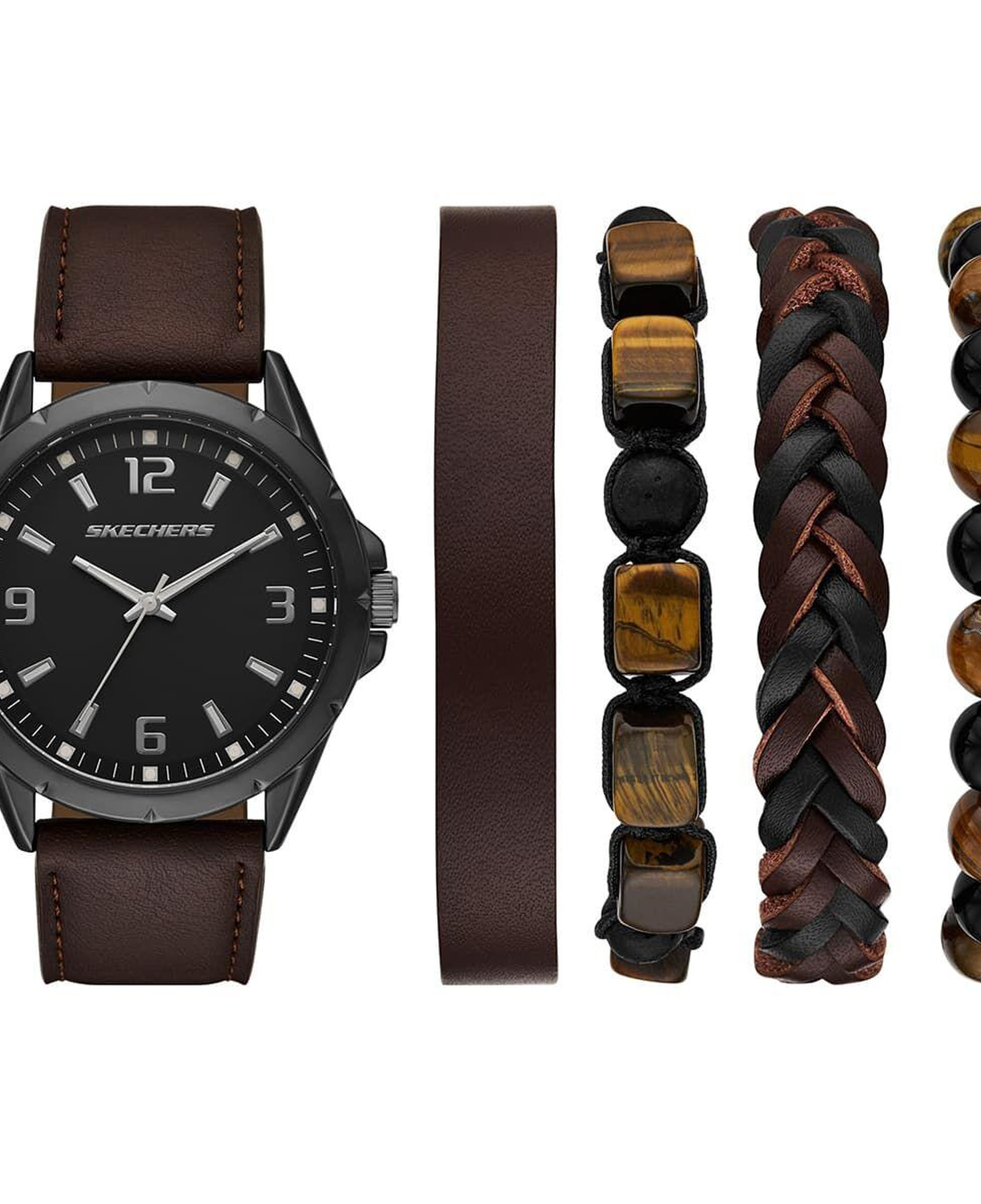 Skechers SR9119 Erkek Kol Saati ve Bileklik Seti