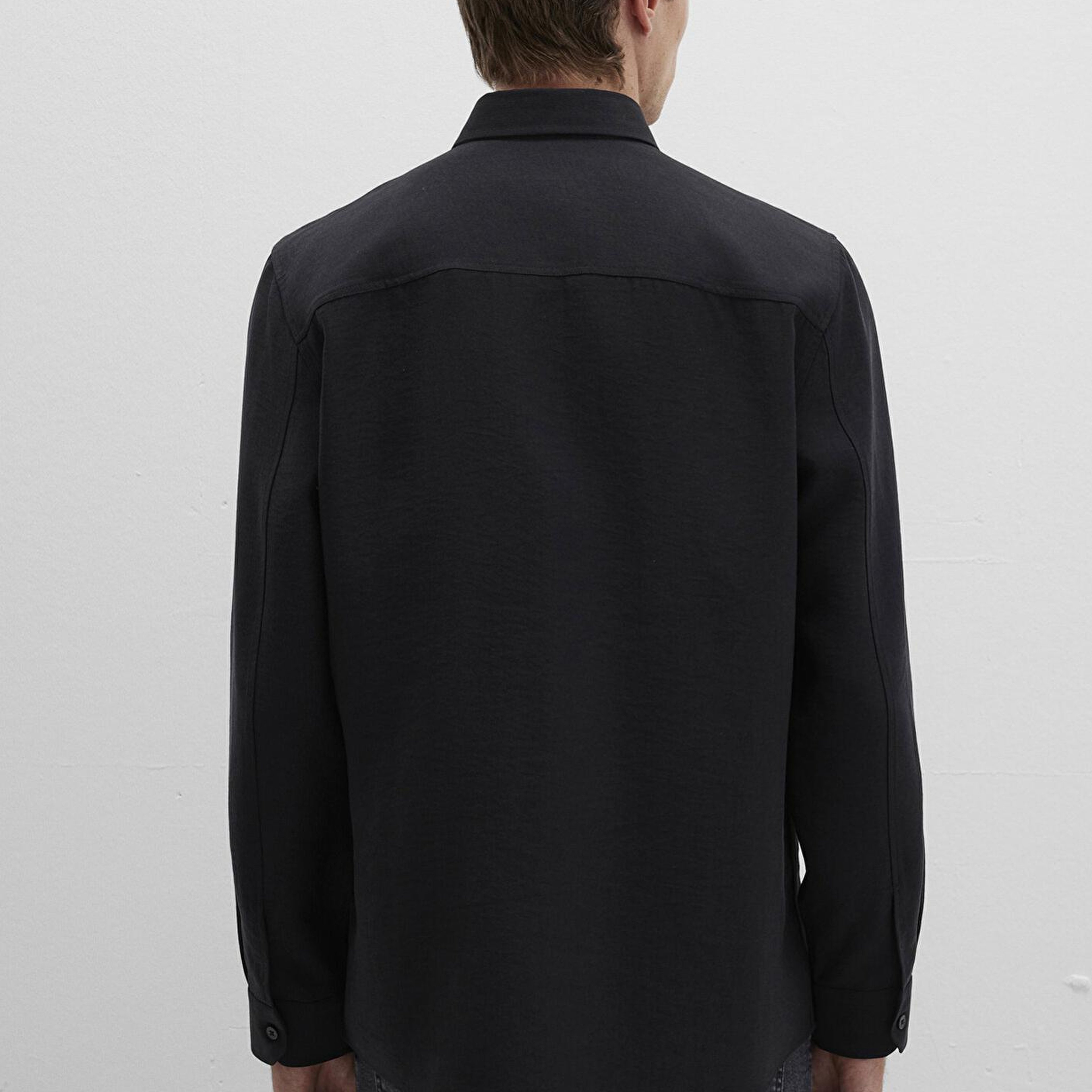 Mavi Siyah (TENCEL™) Liyosel Gömlek Regular Fit / Normal Kesim 0211659-900