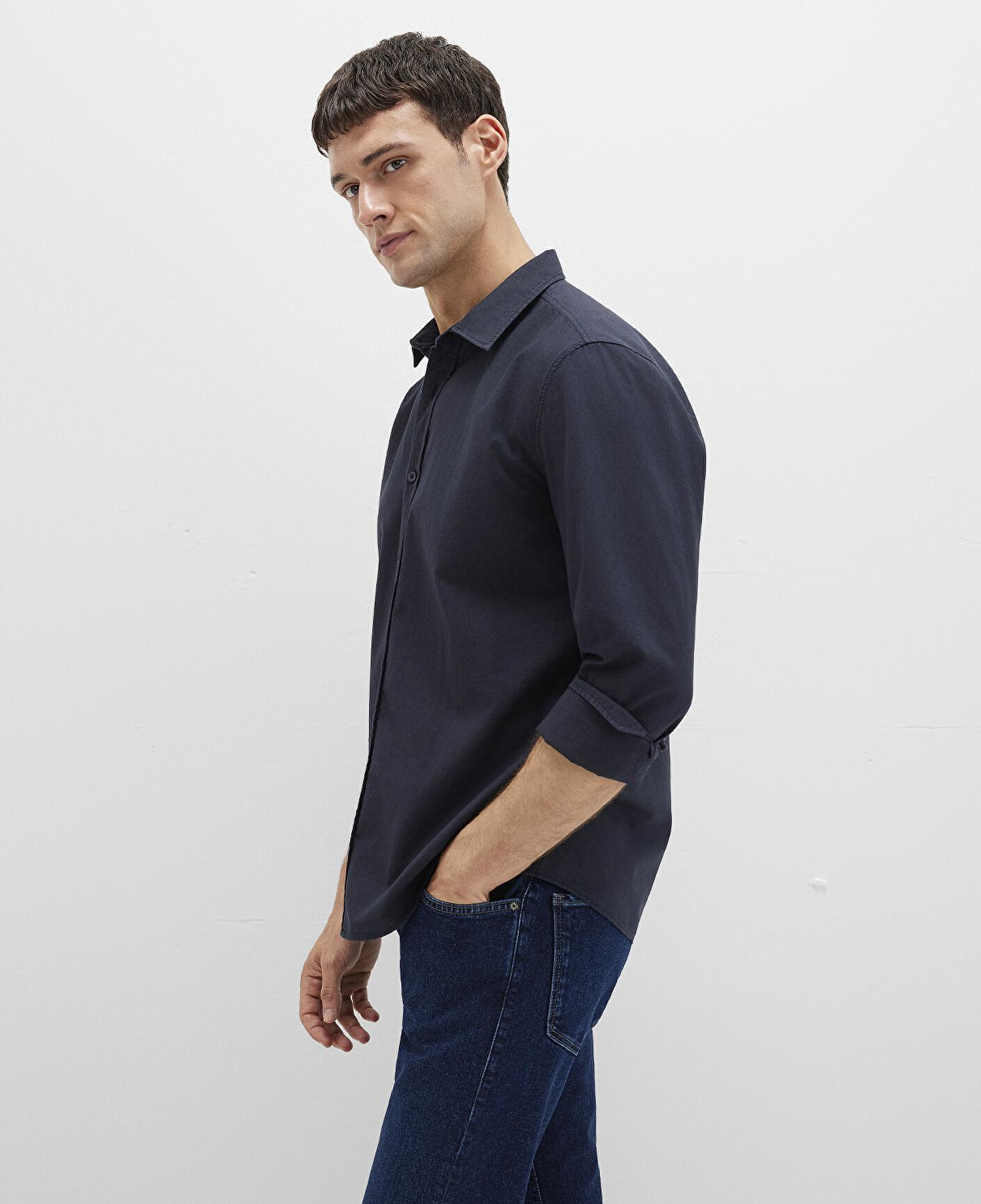 Mavi Lacivert Gömlek Slim Fit / Dar Kesim 0211673-70489