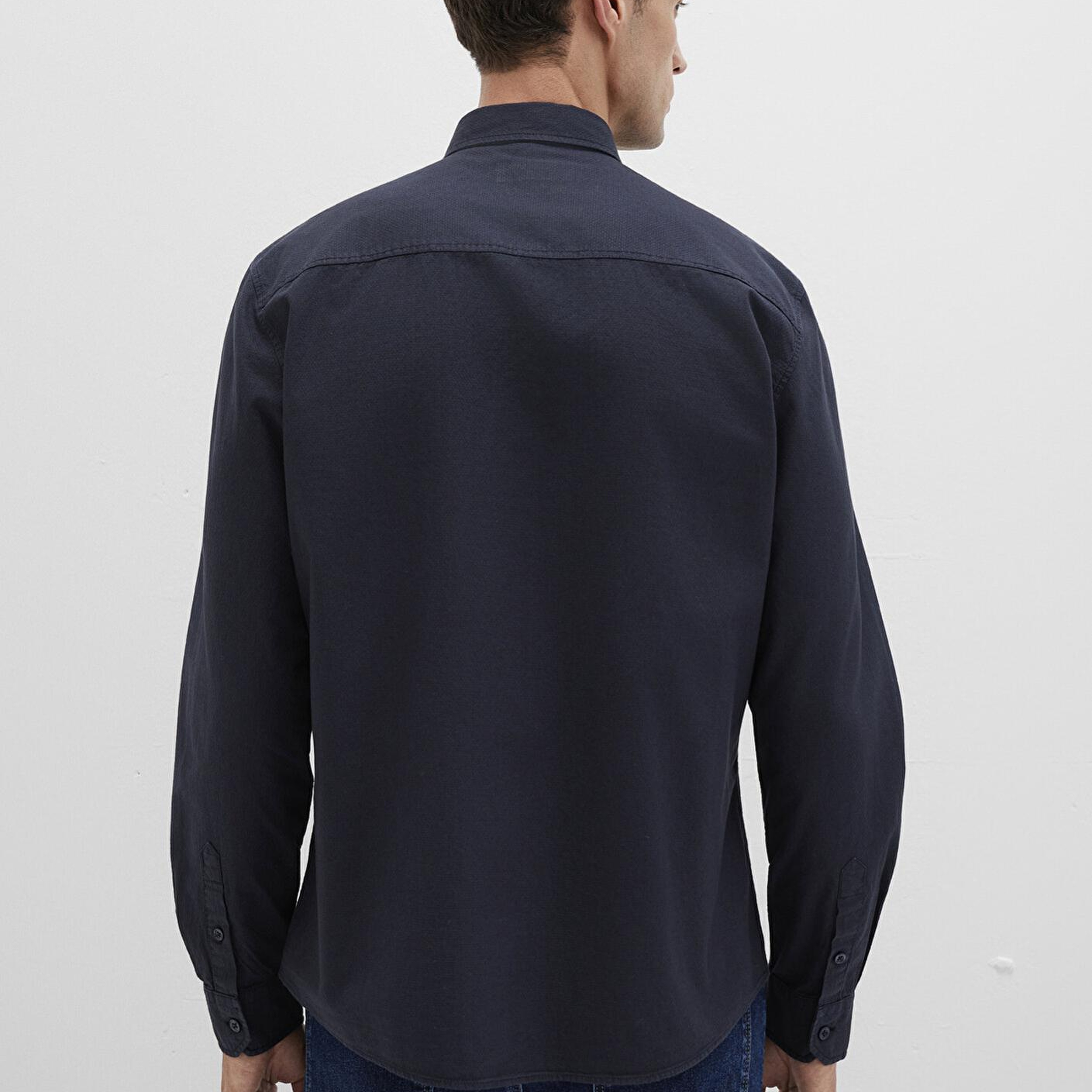 Mavi Lacivert Gömlek Slim Fit / Dar Kesim 0211673-70489