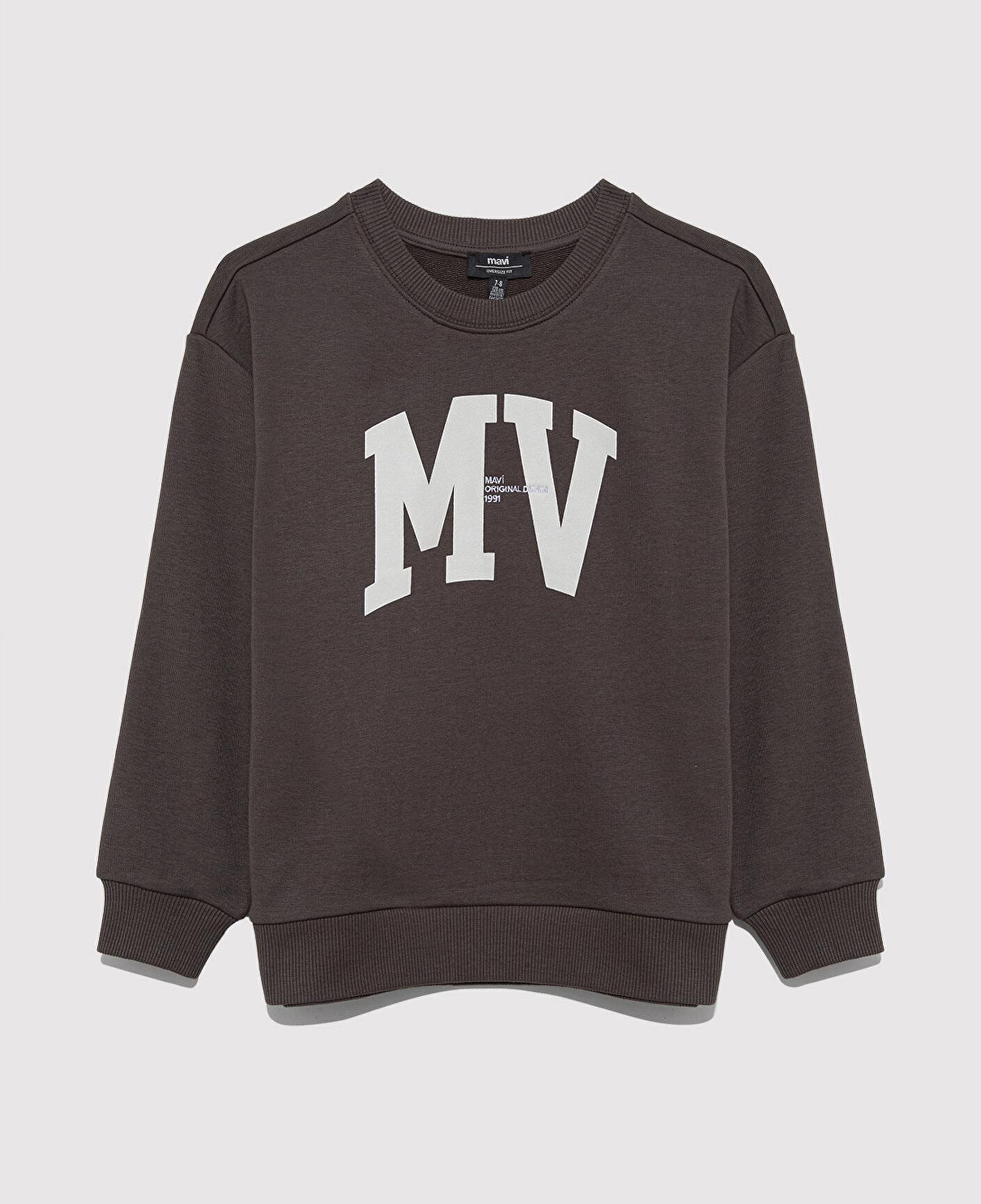 Mavi MV Baskılı Kahverengi Sweatshirt 6S10054-71593