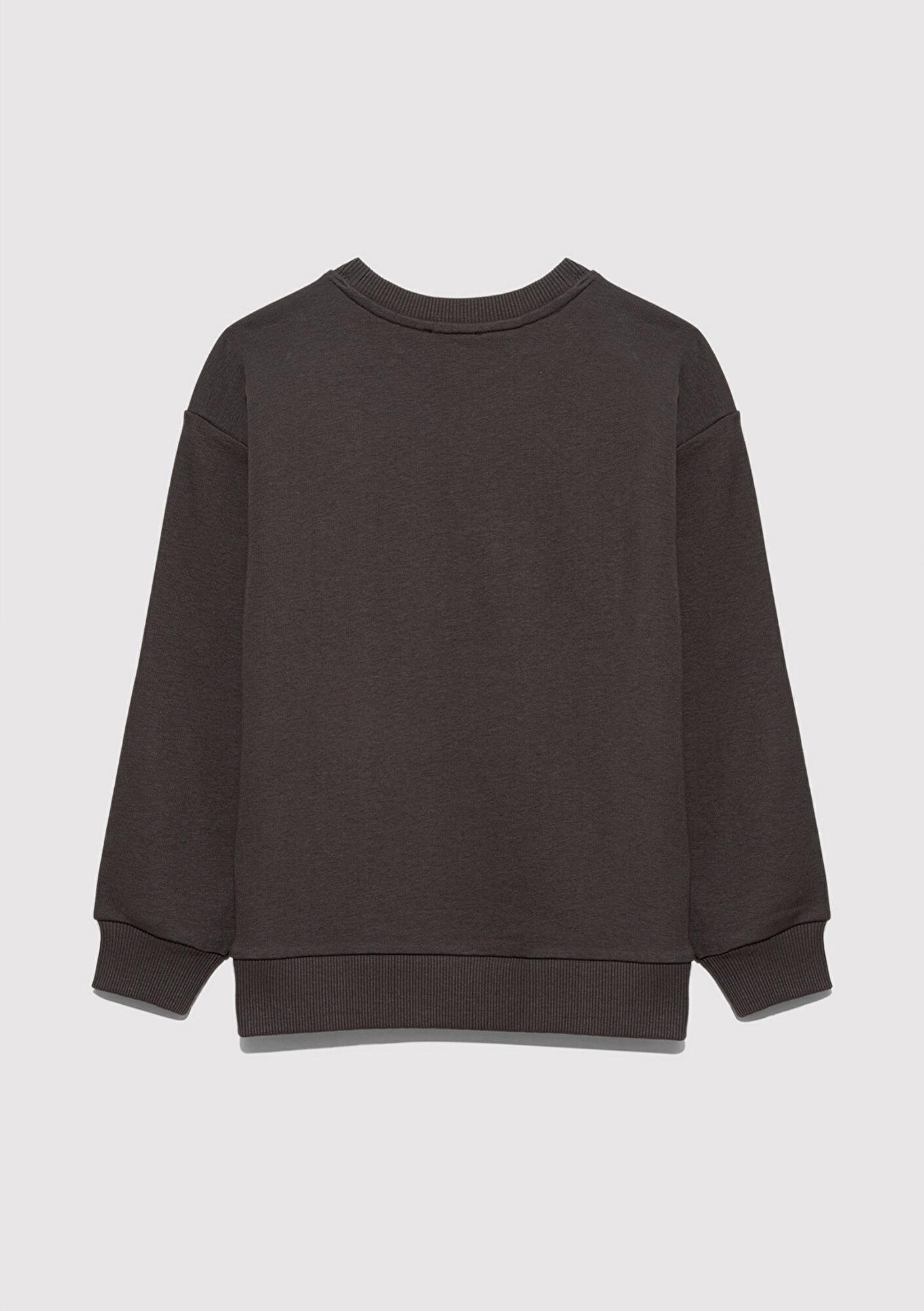 Mavi MV Baskılı Kahverengi Sweatshirt 6S10054-71593