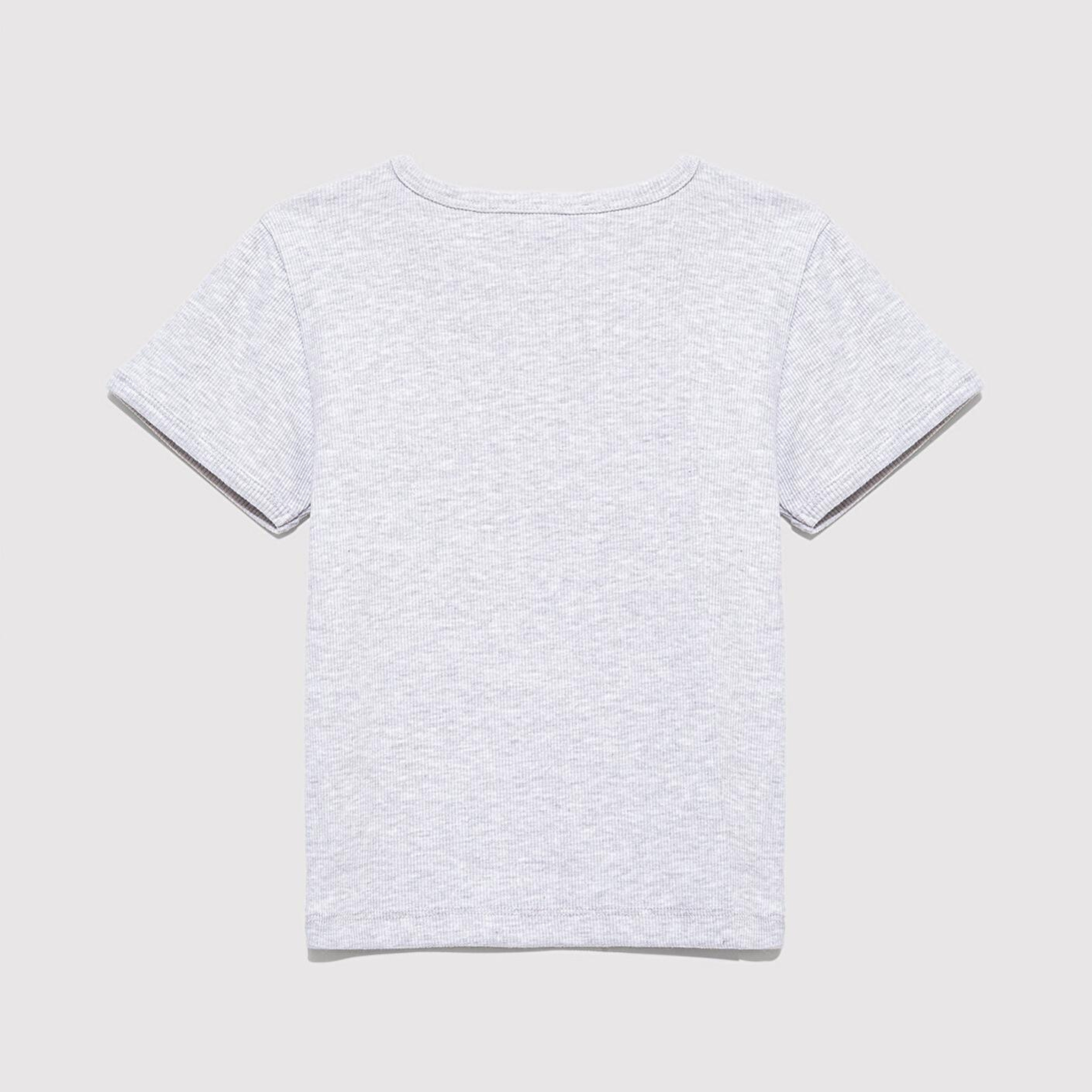 Mavi Mavi Logo Baskılı Gri Tişört Fitted / Vücuda Oturan Kesim 7610350-88467