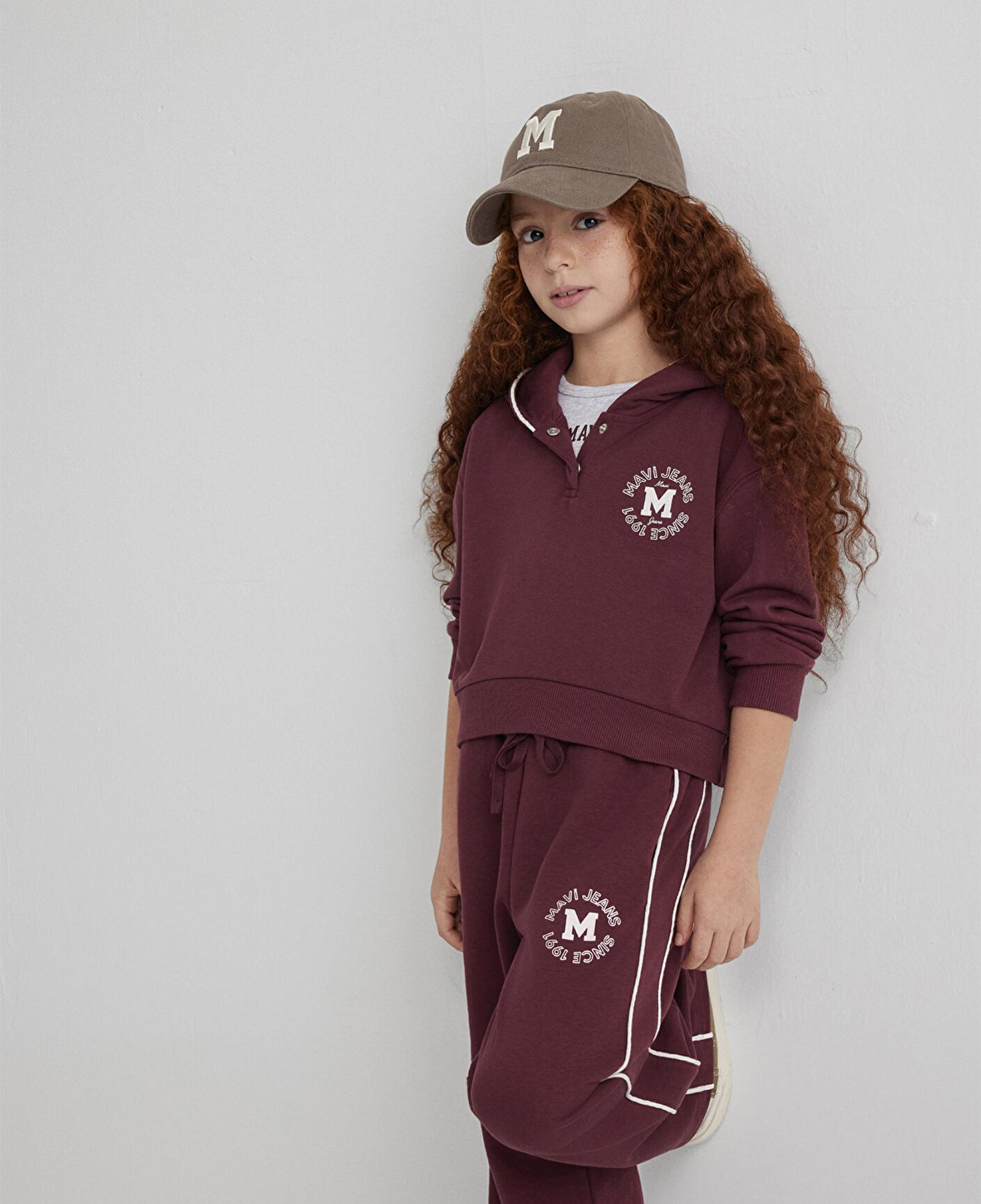 Mavi Mavi Jeans Baskılı Bordo Sweatshirt 7S10122-70393