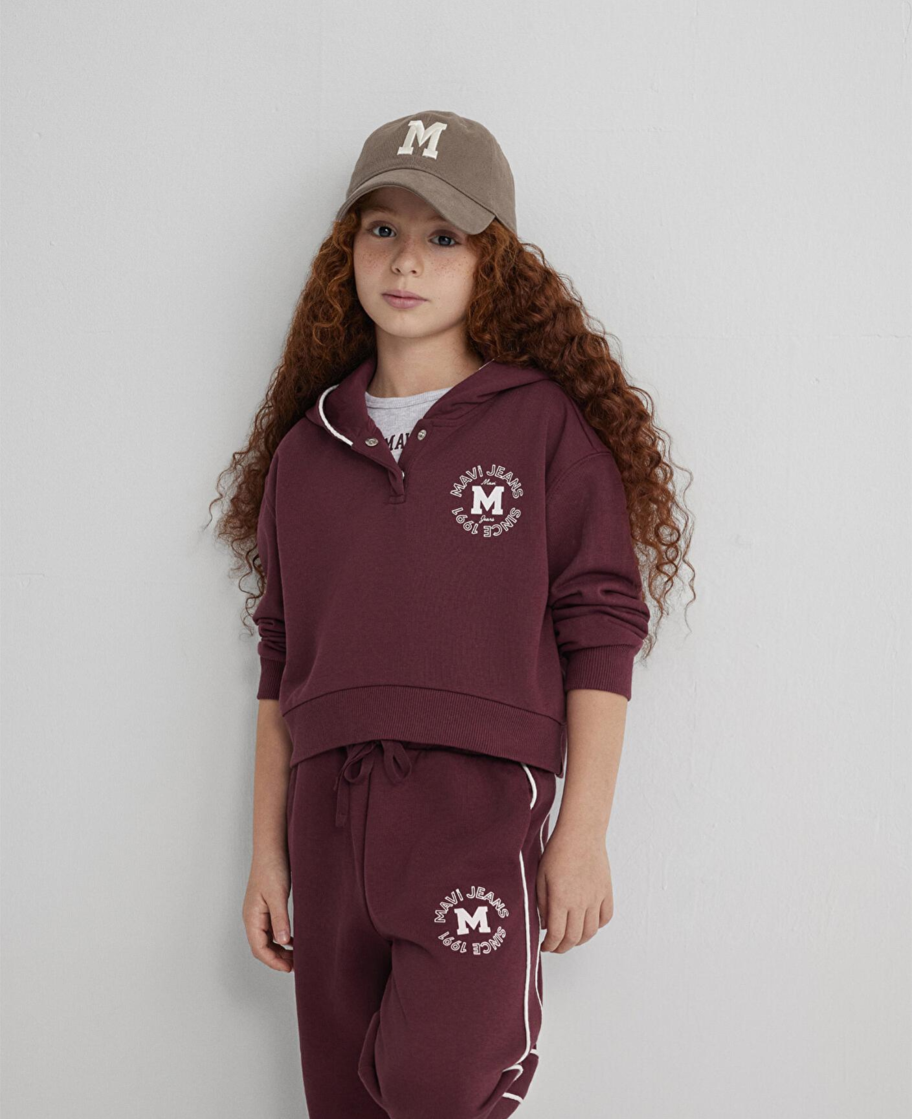 Mavi Mavi Jeans Baskılı Bordo Sweatshirt 7S10122-70393