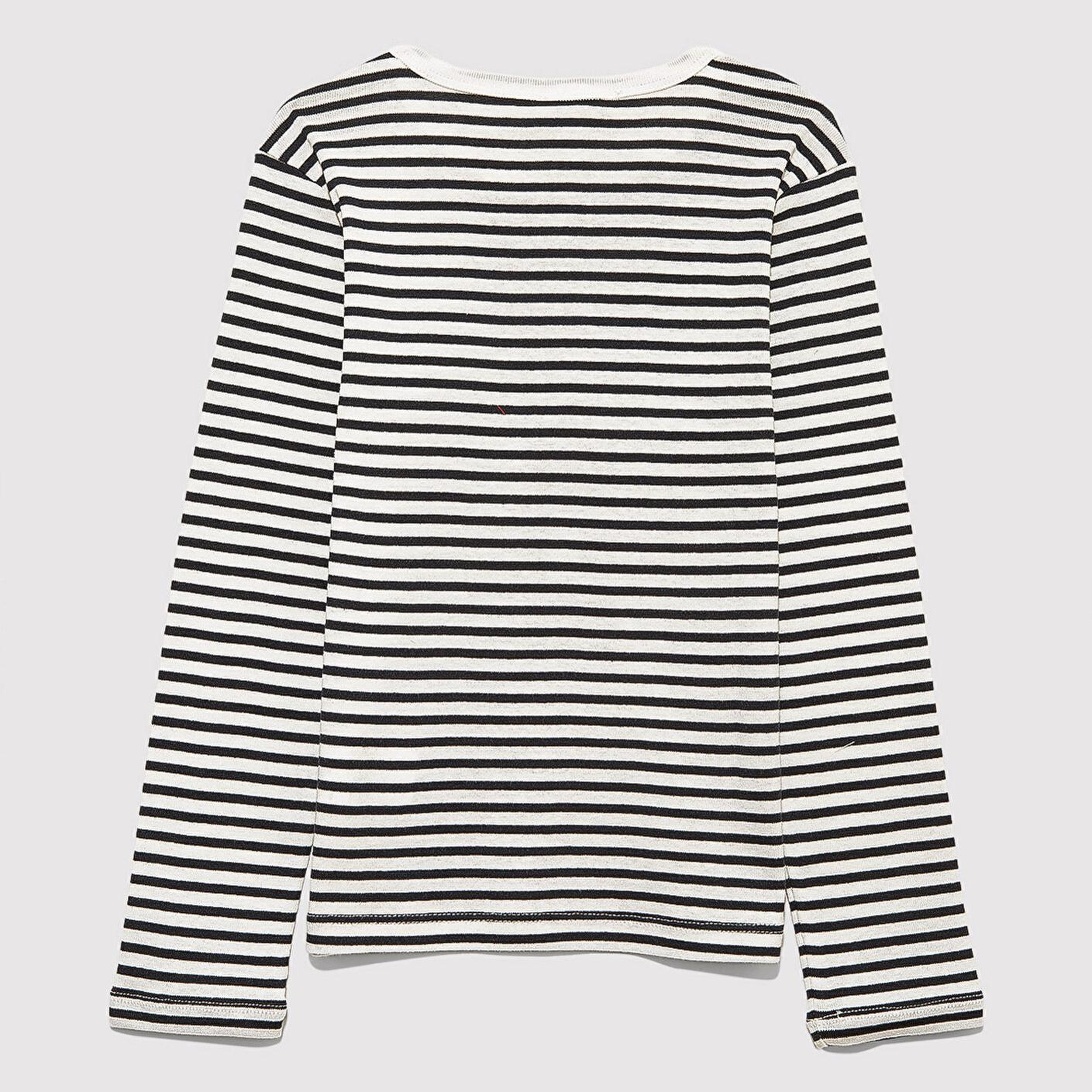 Mavi Çizgili Basic Tişört Fitted / Vücuda Oturan Kesim 7610351-86625