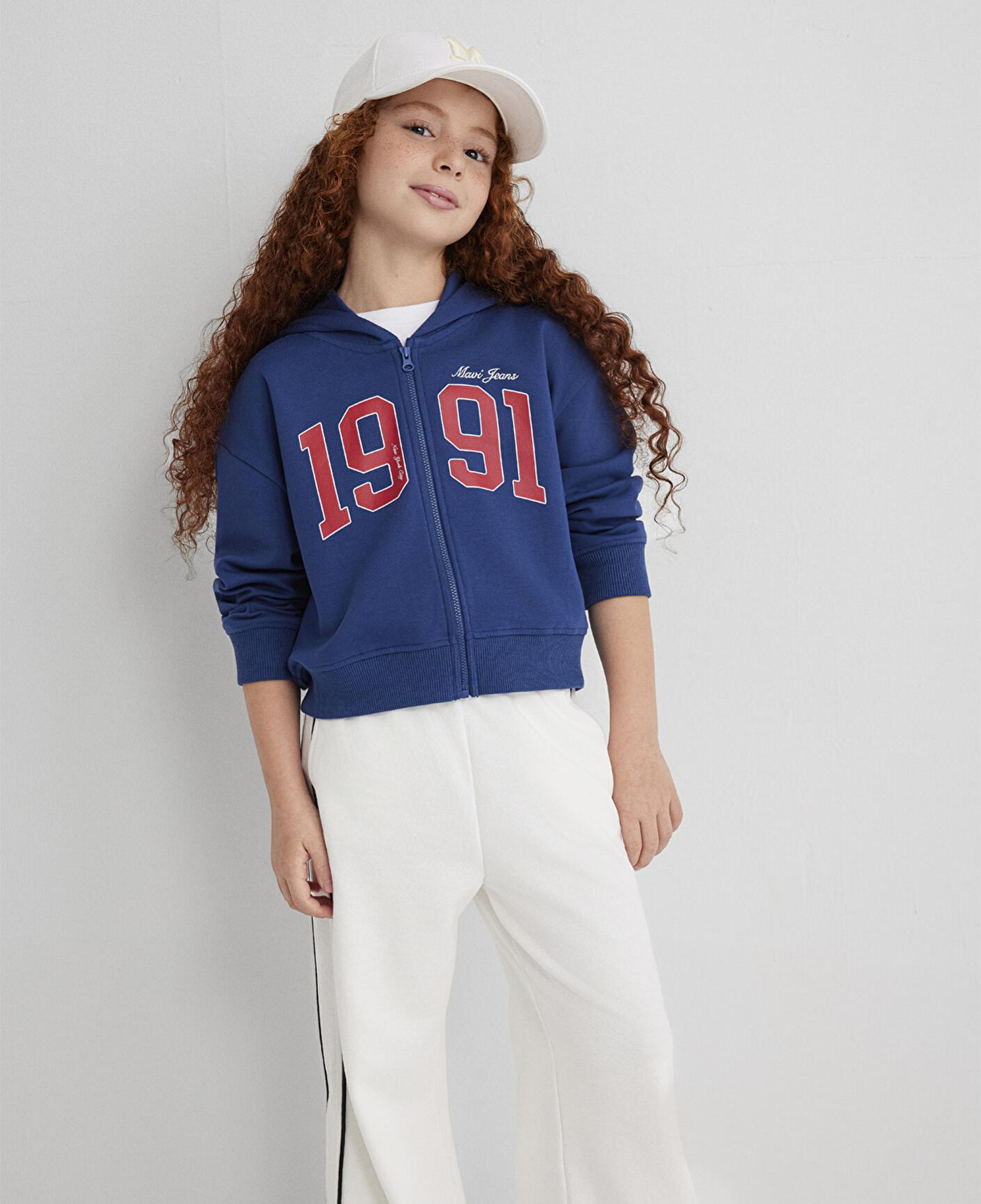 Mavi 1991 Baskılı Fermuarlı Sweatshirt 7S10119-70721