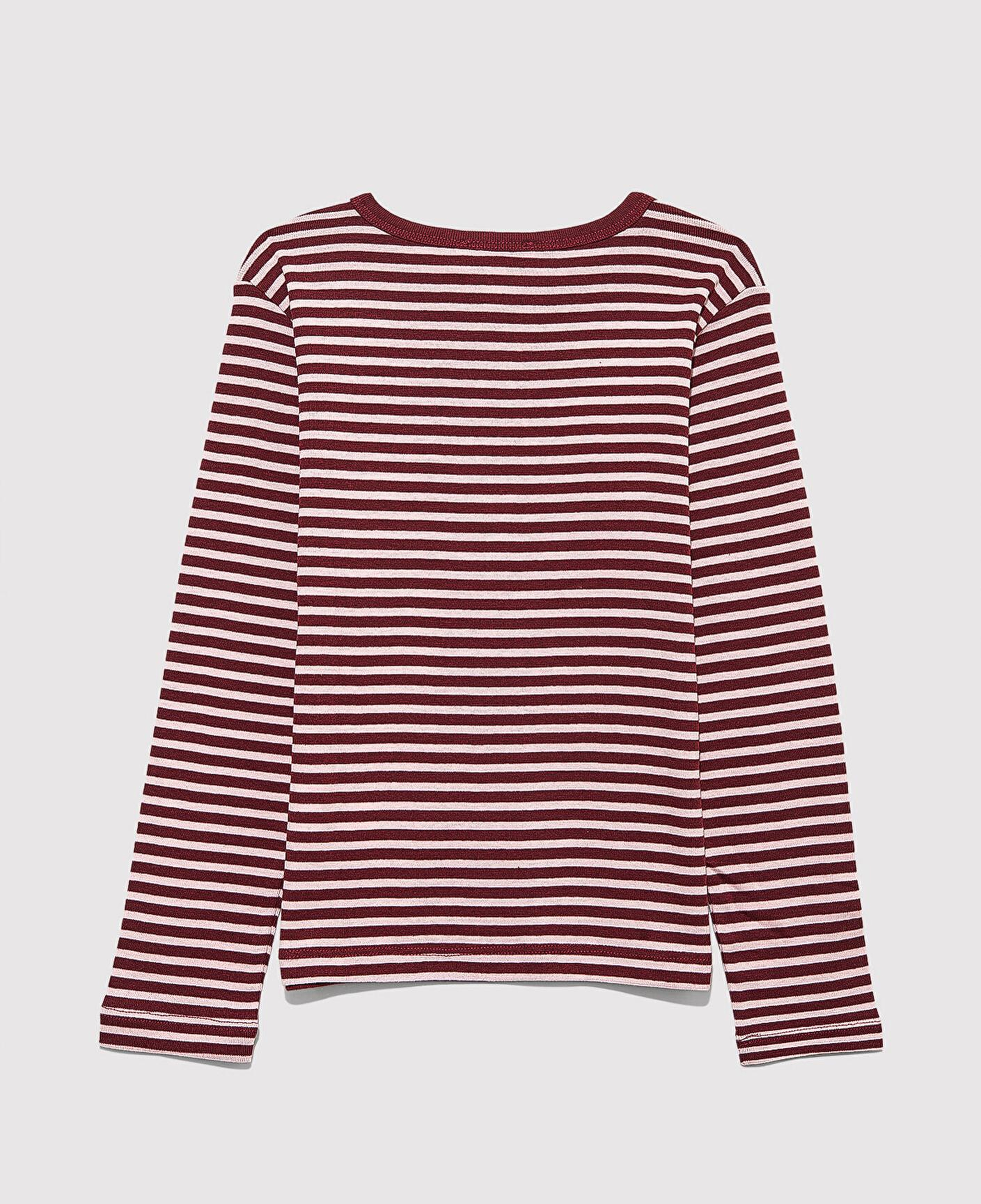 Mavi Çizgili Basic Tişört Fitted / Vücuda Oturan Kesim 7610351-88614