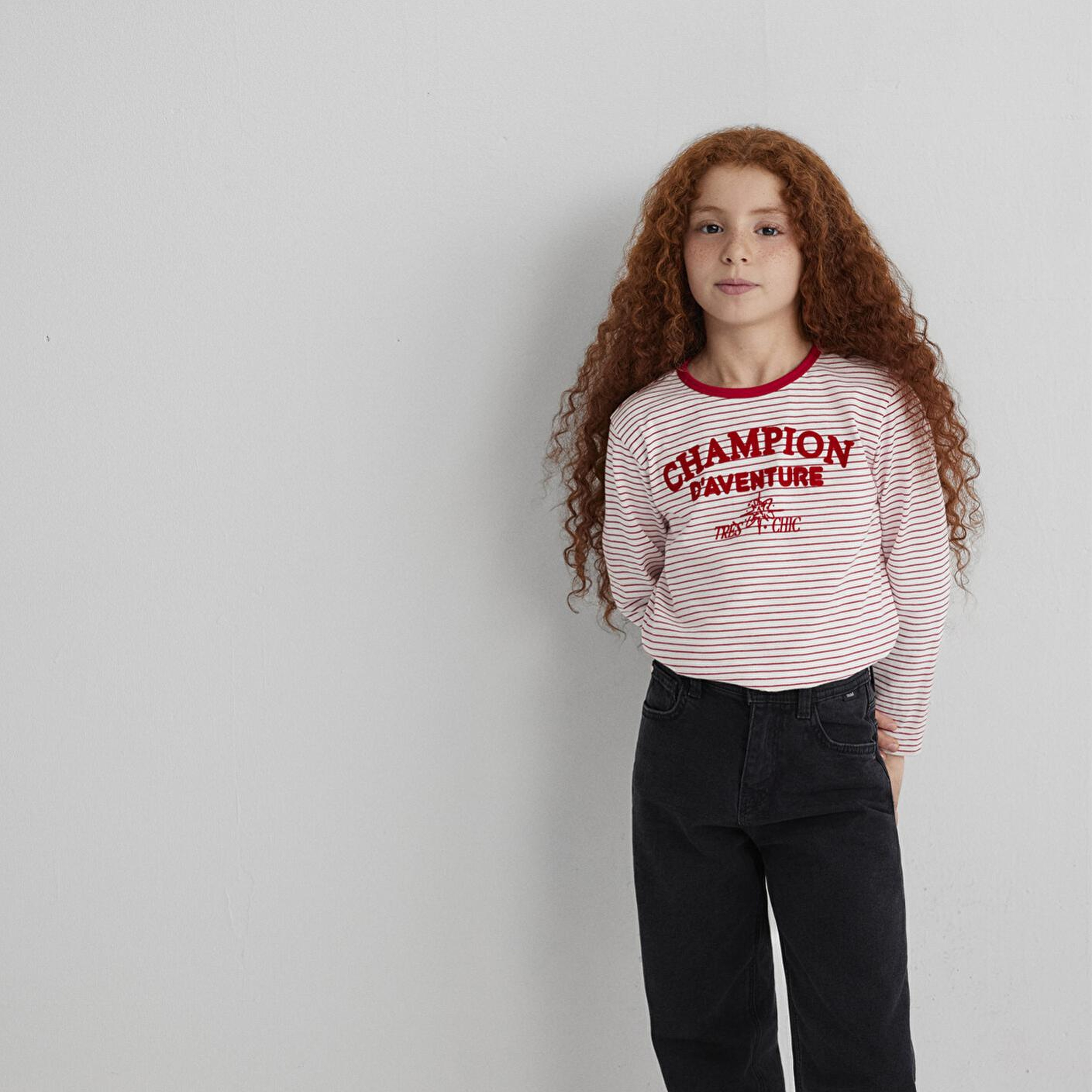 Mavi Uzun Kollu Çizgili Tişört Regular Fit / Normal Kesim 7610357-90989