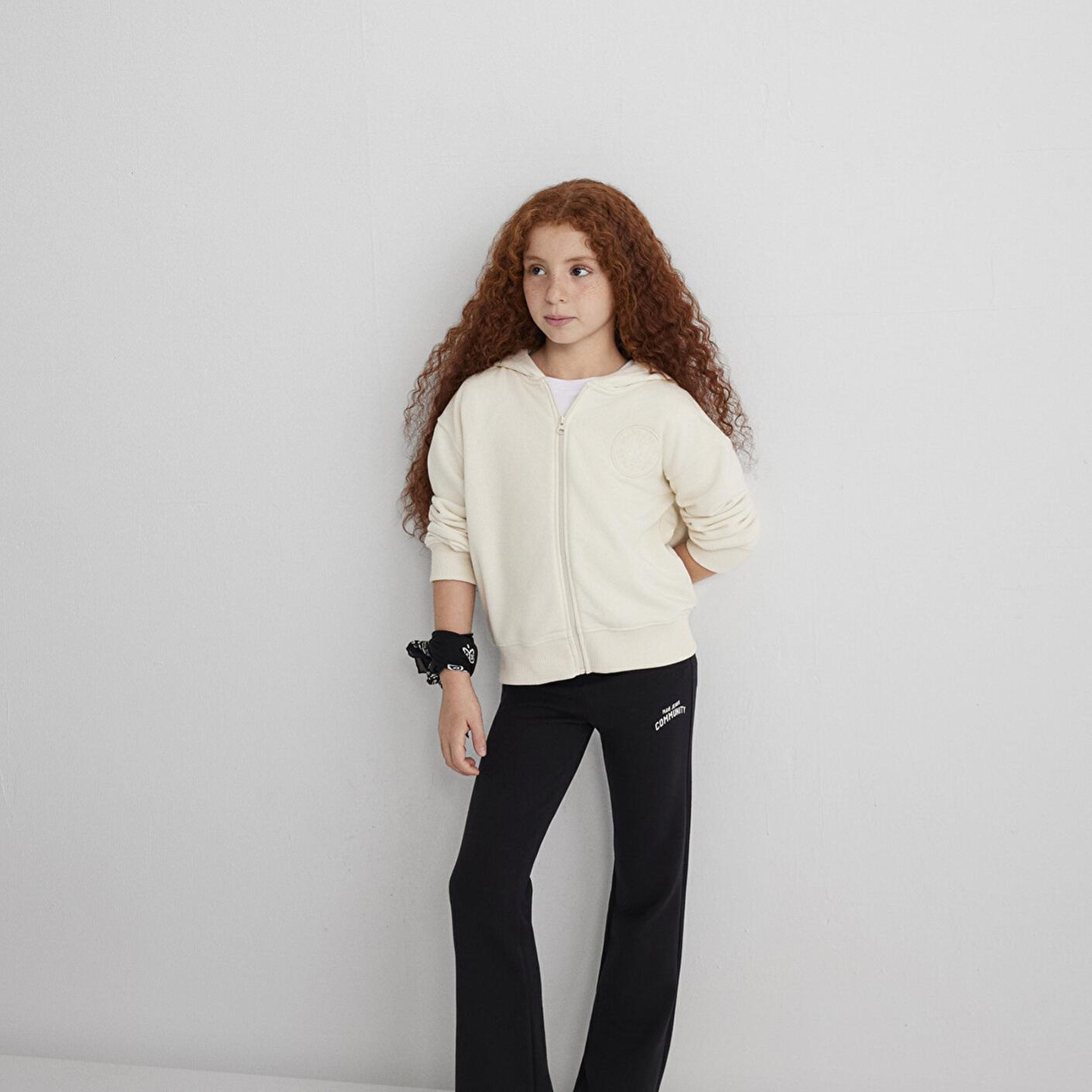 Mavi İspanyol Paça Siyah İnterlok Eşofman Altı 7010035-900