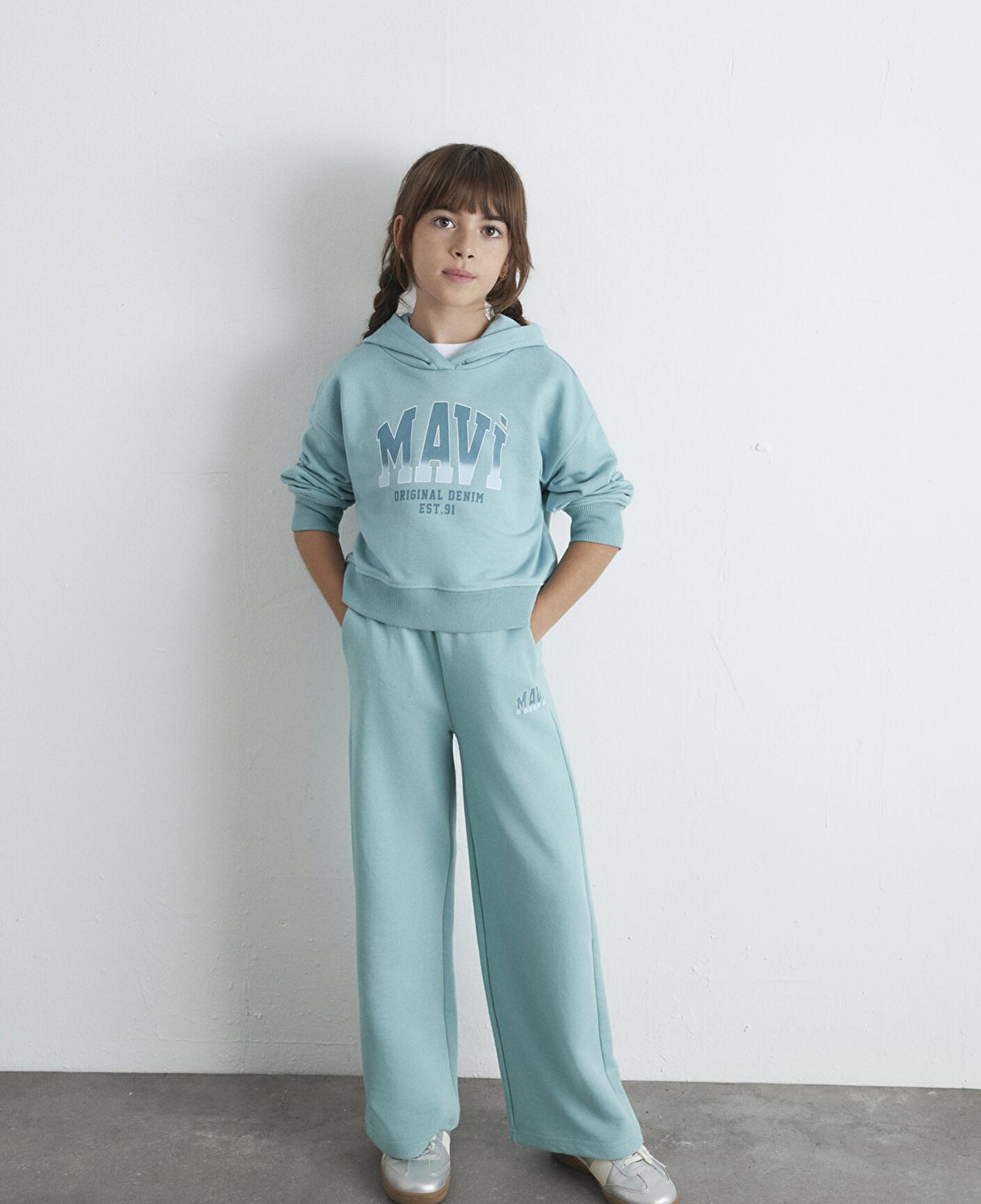 Mavi Mavi Logo Baskılı Yeşil Sweatshirt 7S10124-71748