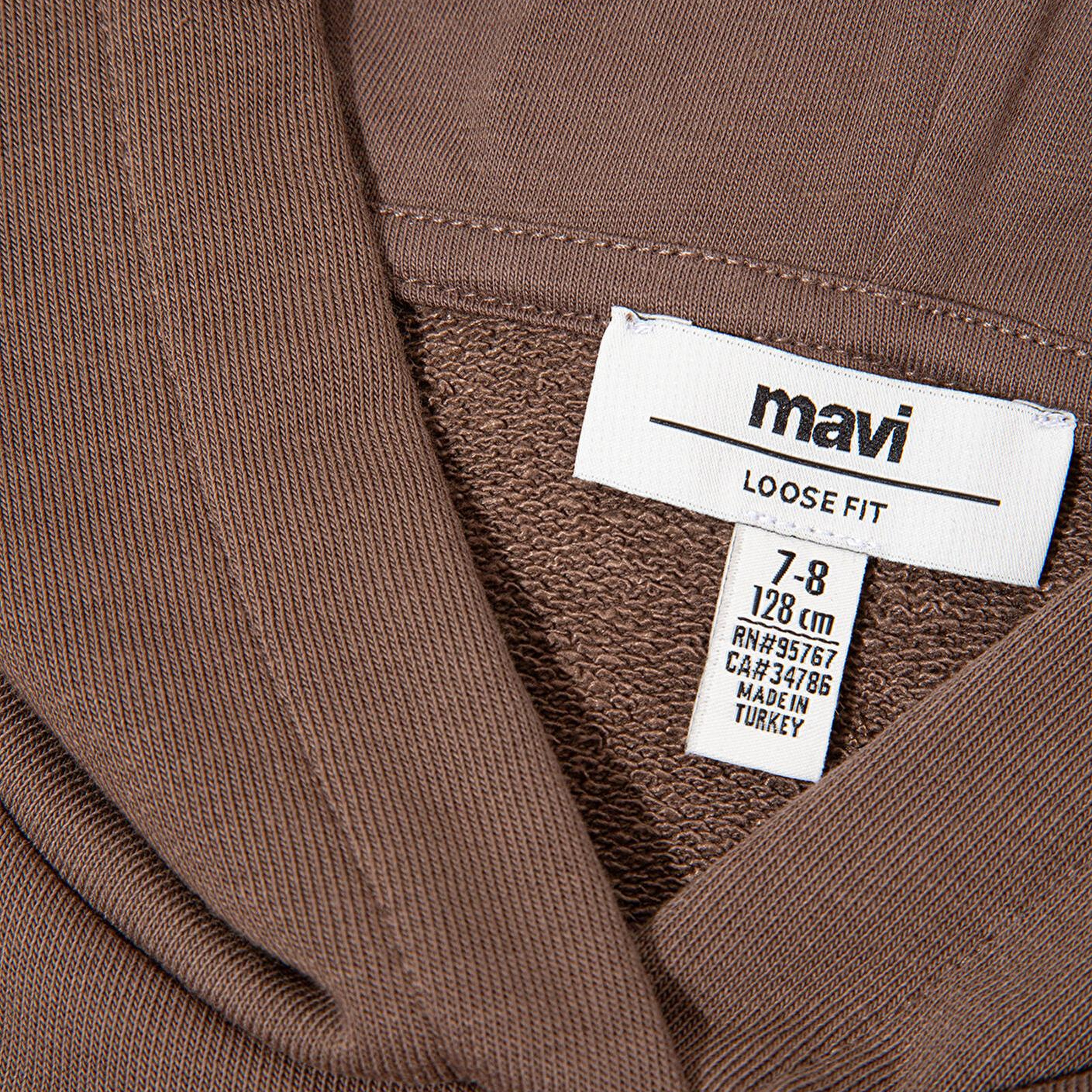 Mavi Mavi Logo Baskılı Kahverengi Sweatshirt 7S10124-87181