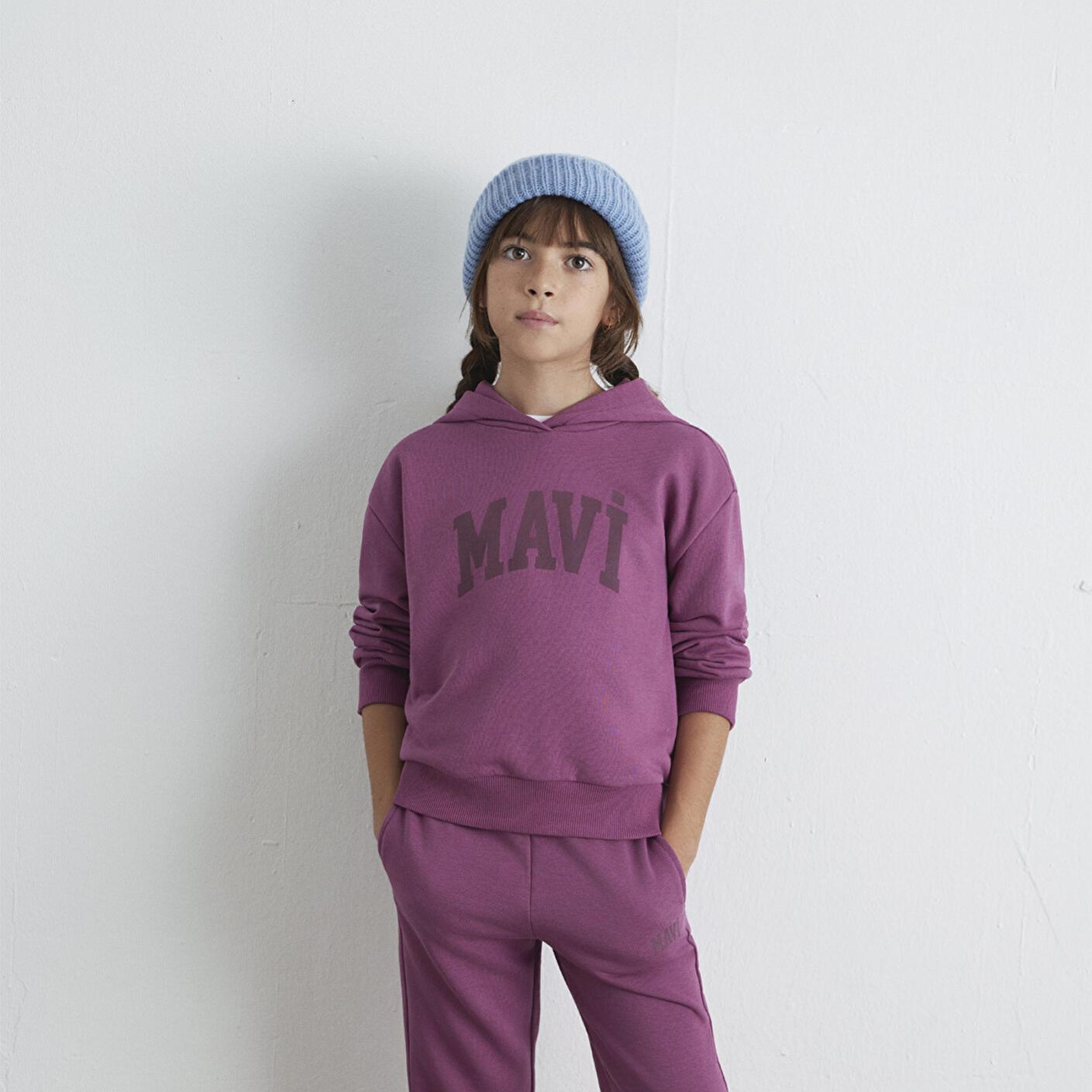 Mavi Mavi Logo Baskılı Pembe Sweatshirt 7S10147-70651