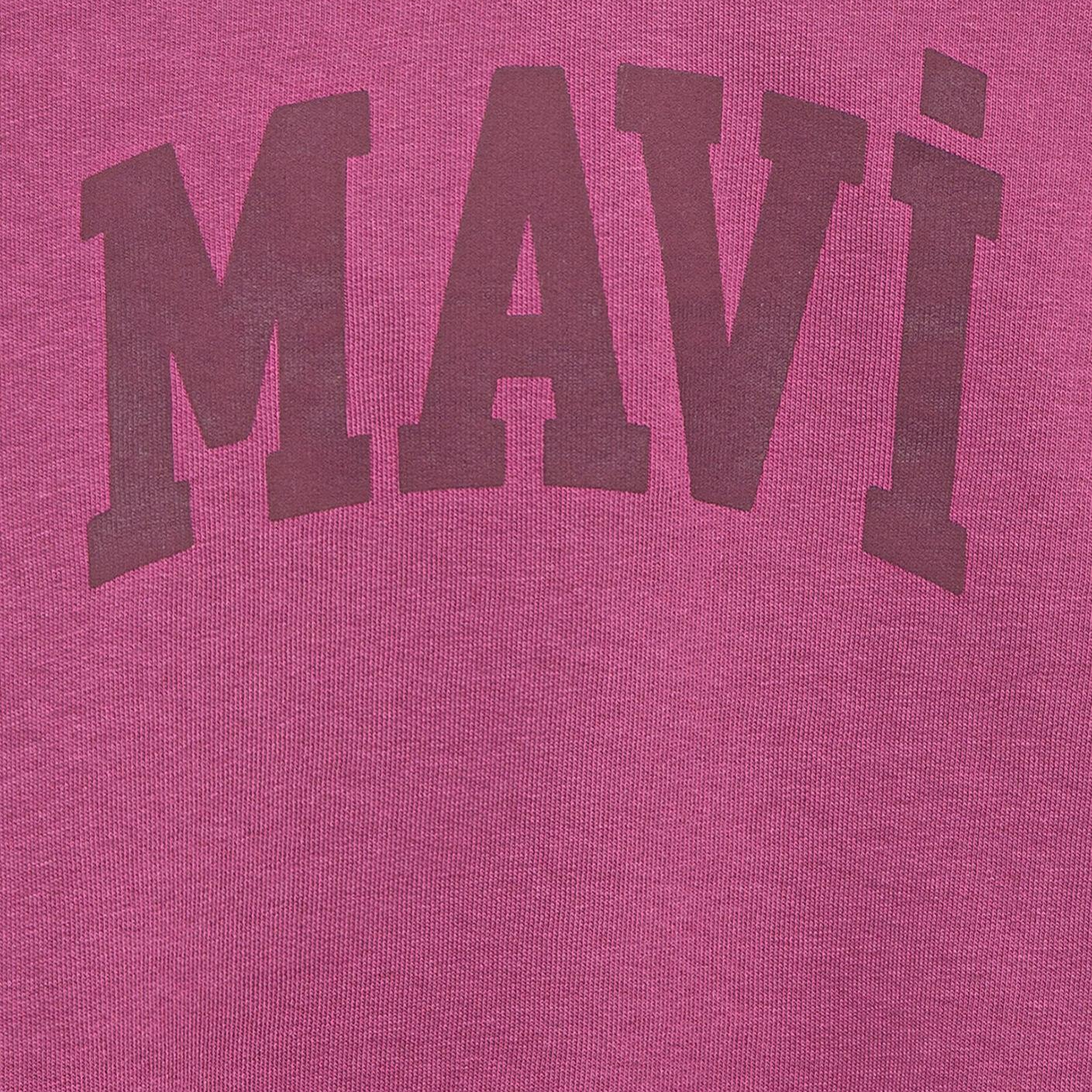 Mavi Mavi Logo Baskılı Pembe Sweatshirt 7S10147-70651