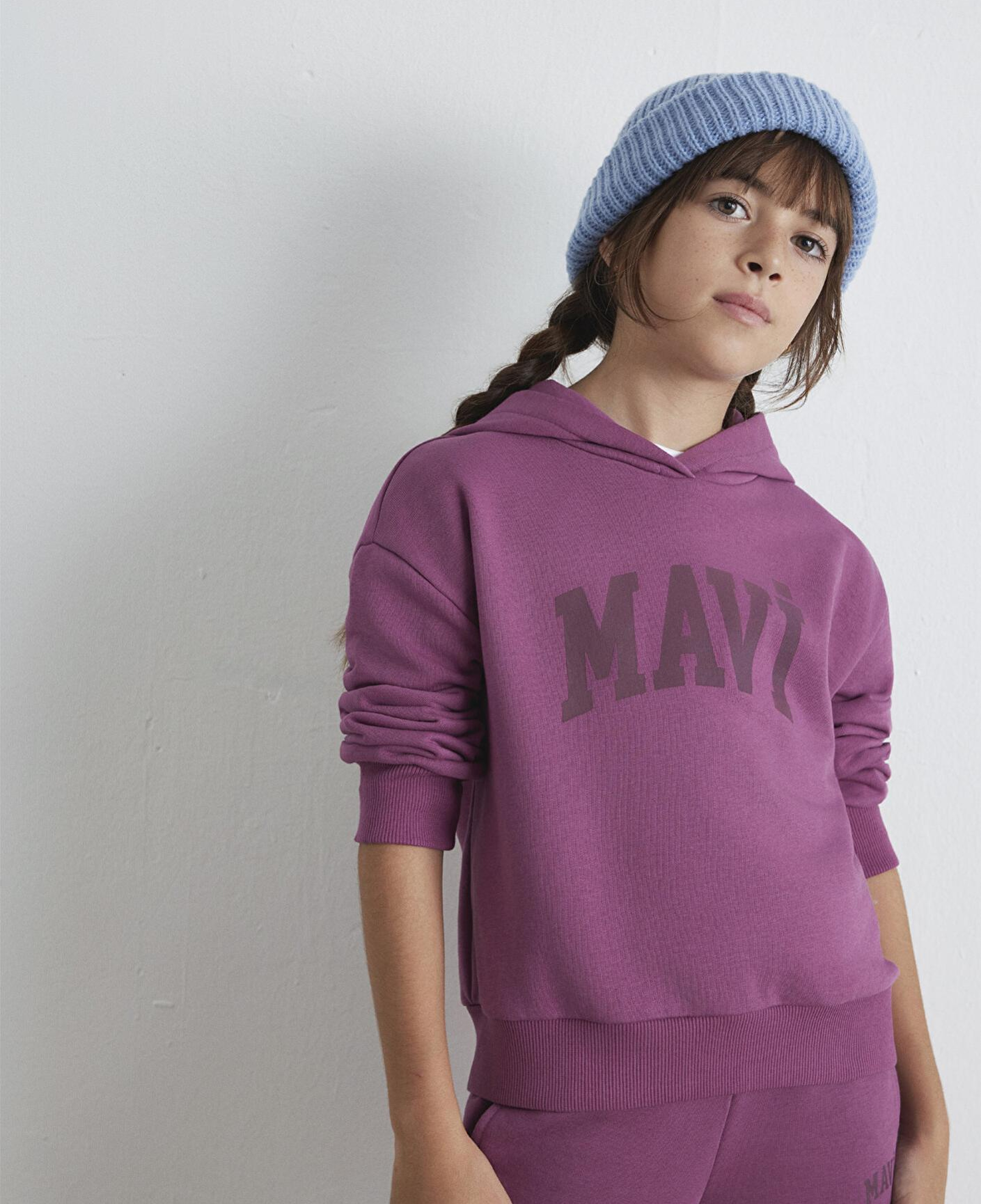 Mavi Mavi Logo Baskılı Pembe Sweatshirt 7S10147-70651