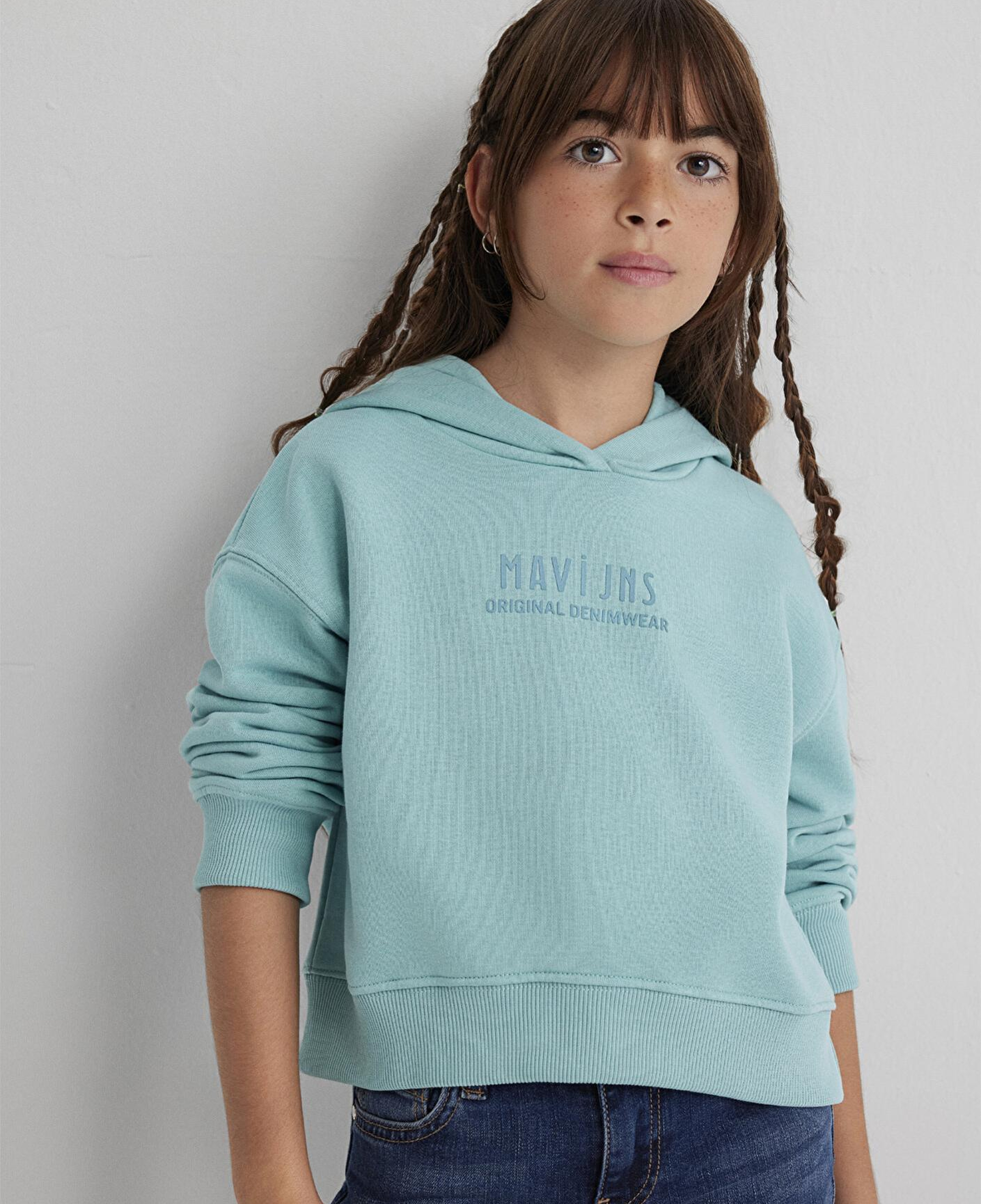Mavi Mavi Baskılı Yeşil Sweatshirt 7S10145-71748
