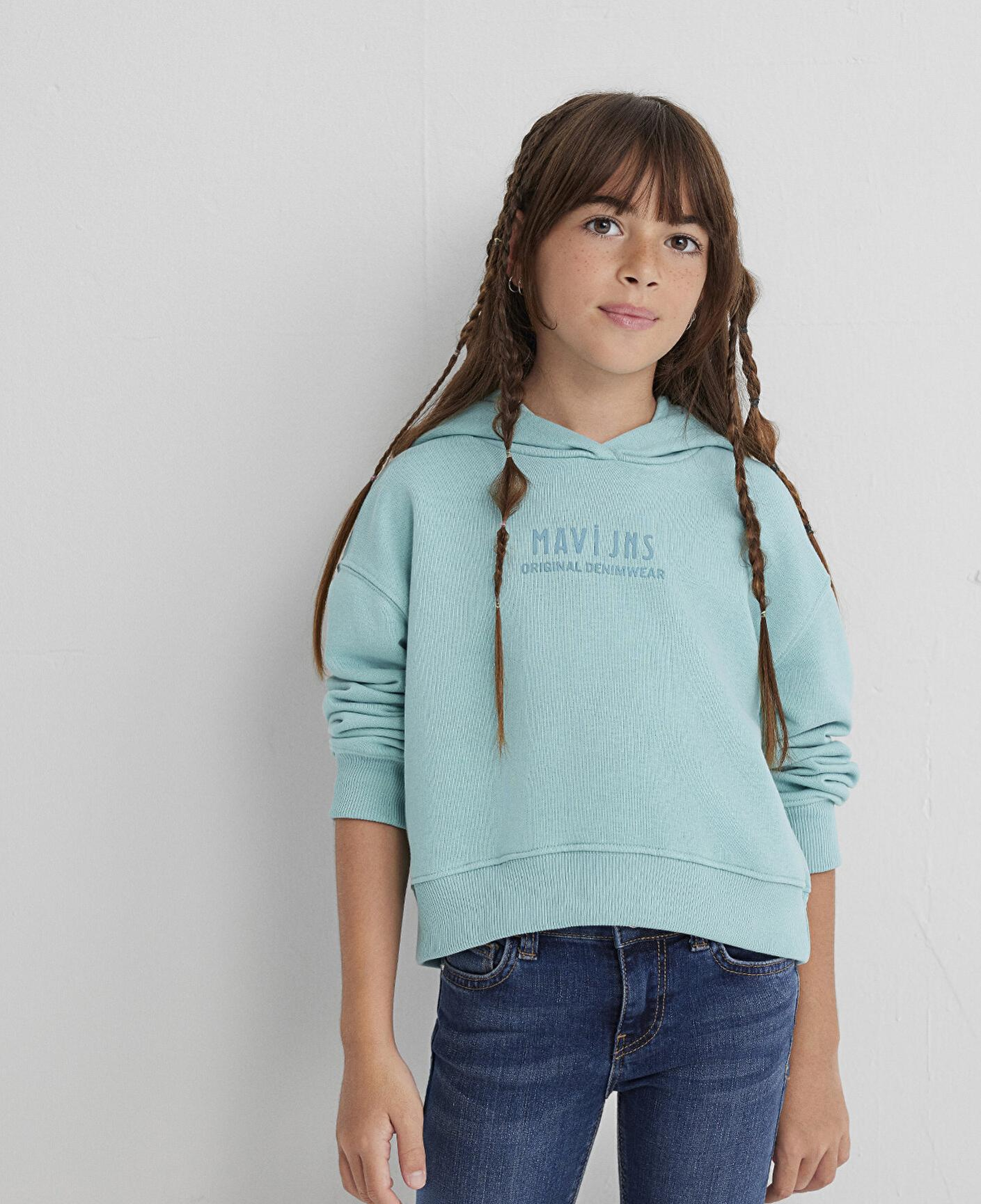 Mavi Mavi Baskılı Yeşil Sweatshirt 7S10145-71748