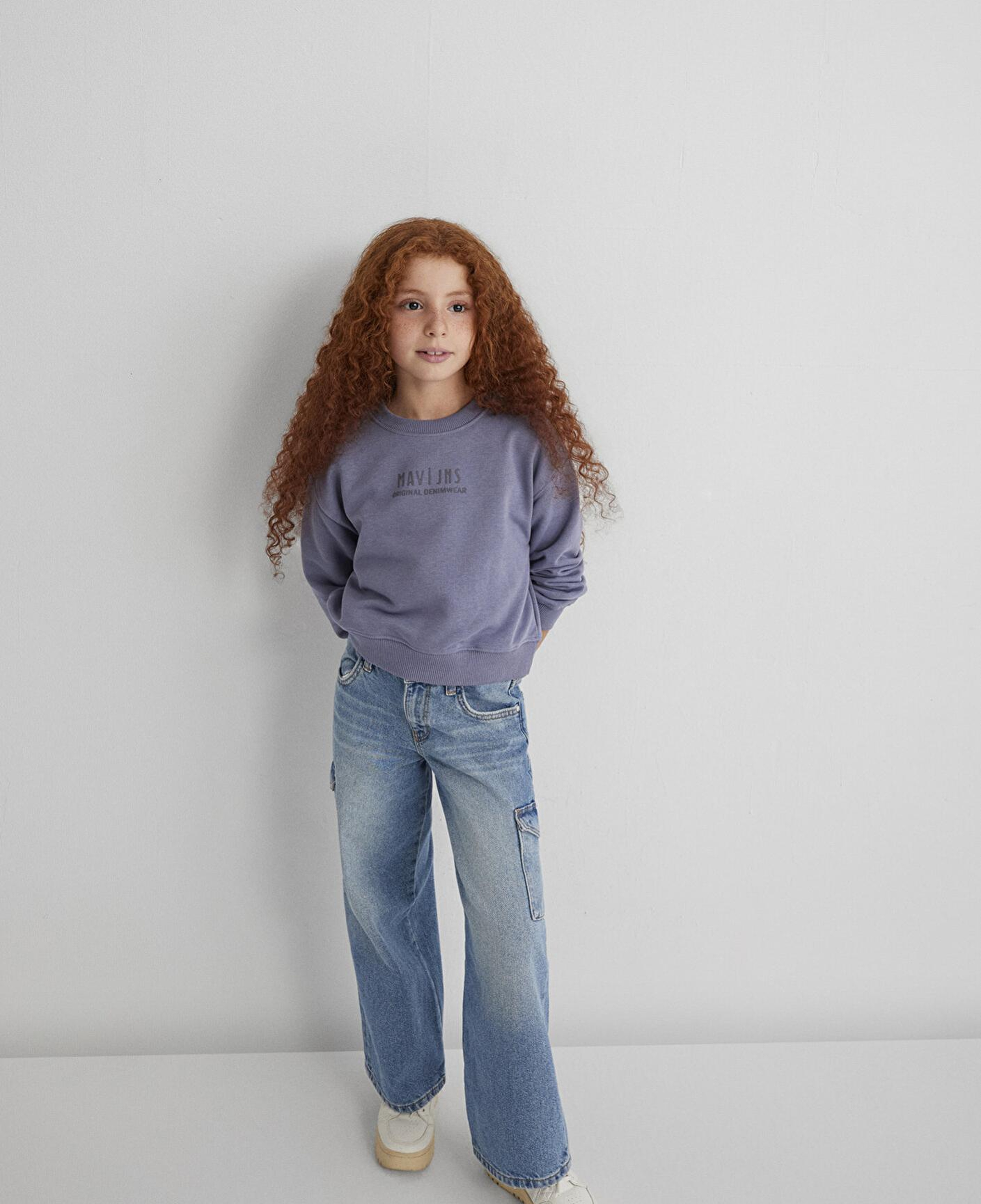 Mavi Mavi Jns Baskılı Mor Sweatshirt 7S10146-88095