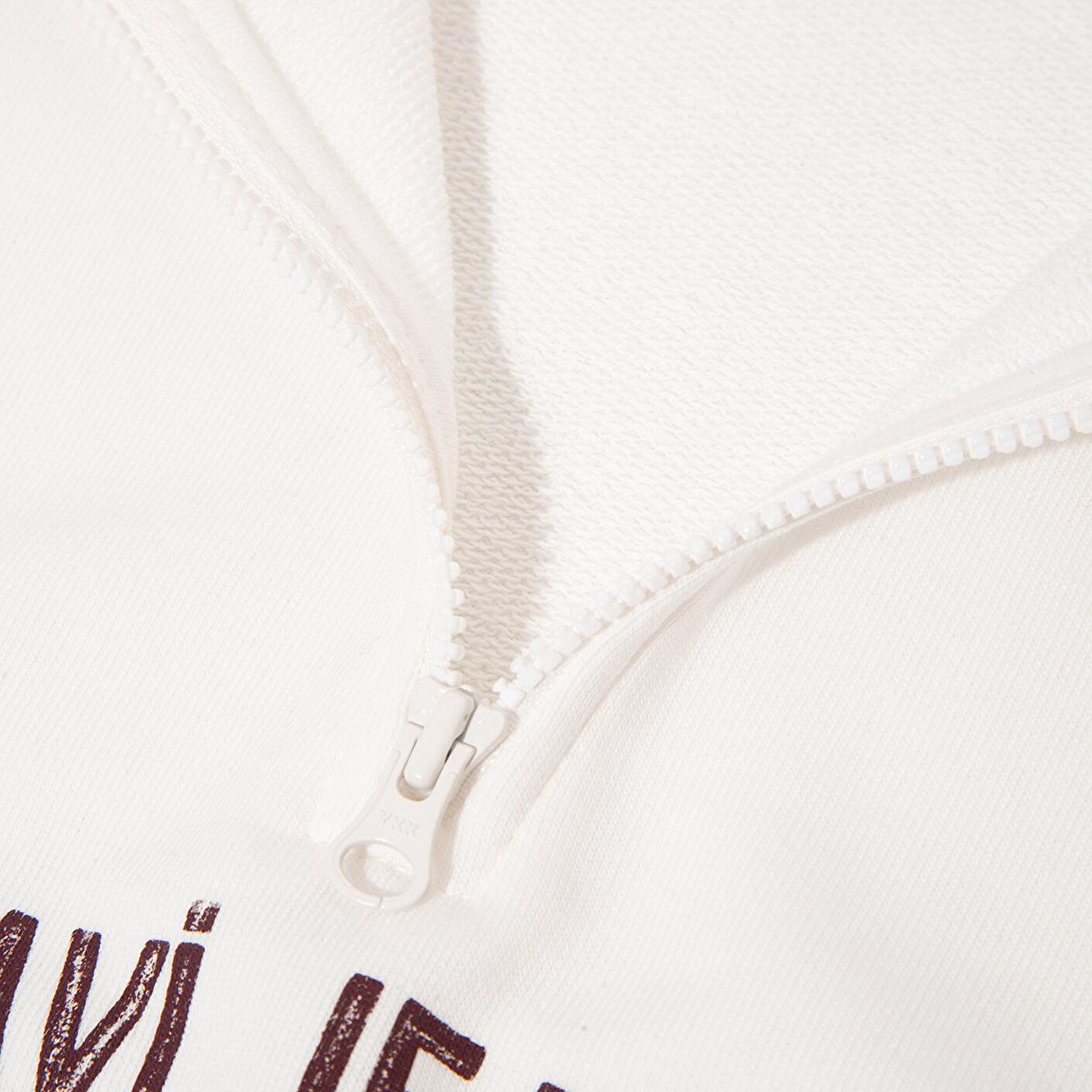 Mavi Baskılı Yarı Fermuarlı Ekru Sweatshirt 7S10130-70057