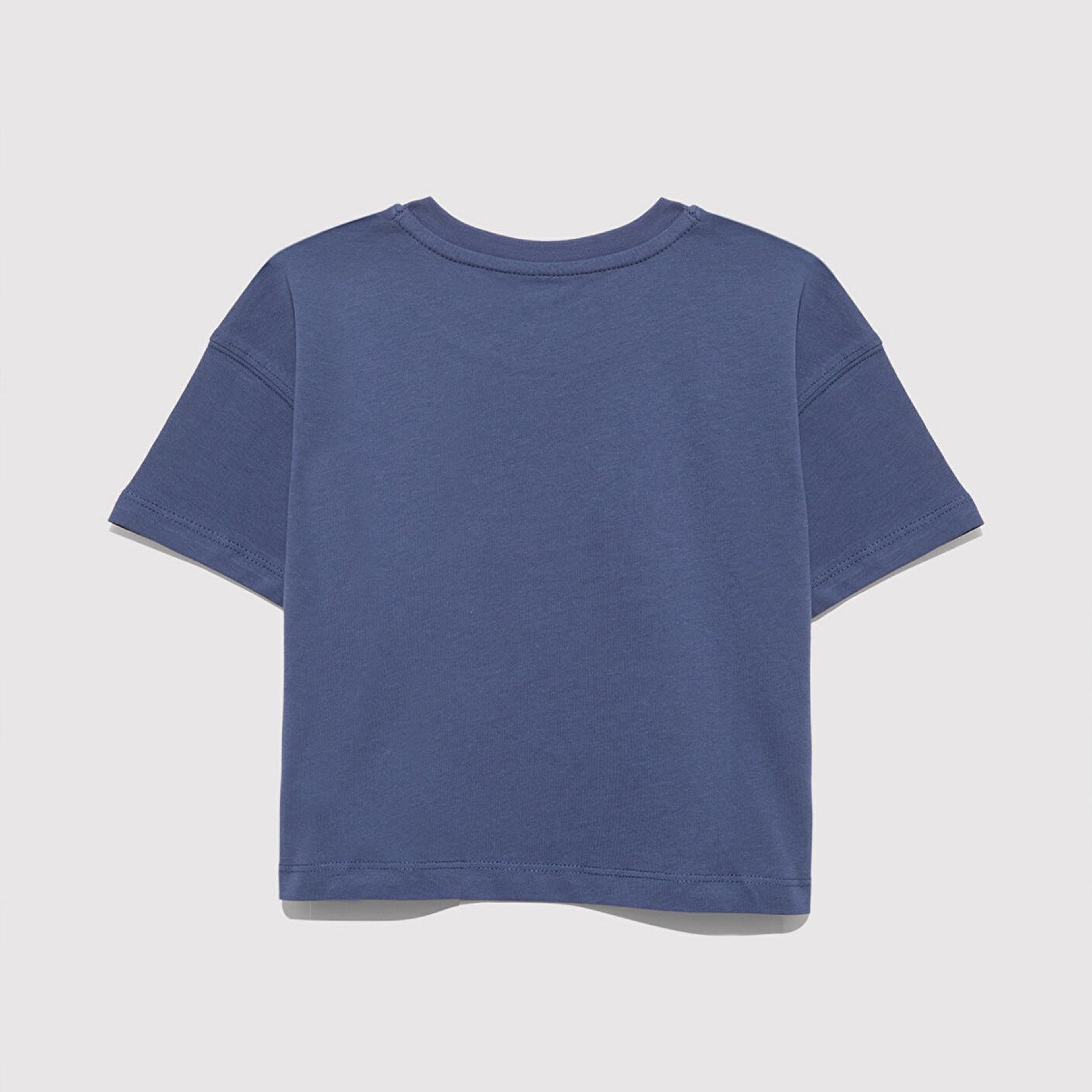 Mavi Baskılı Lacivert Tişört Loose Fit / Bol Rahat Kesim 7610354-87737