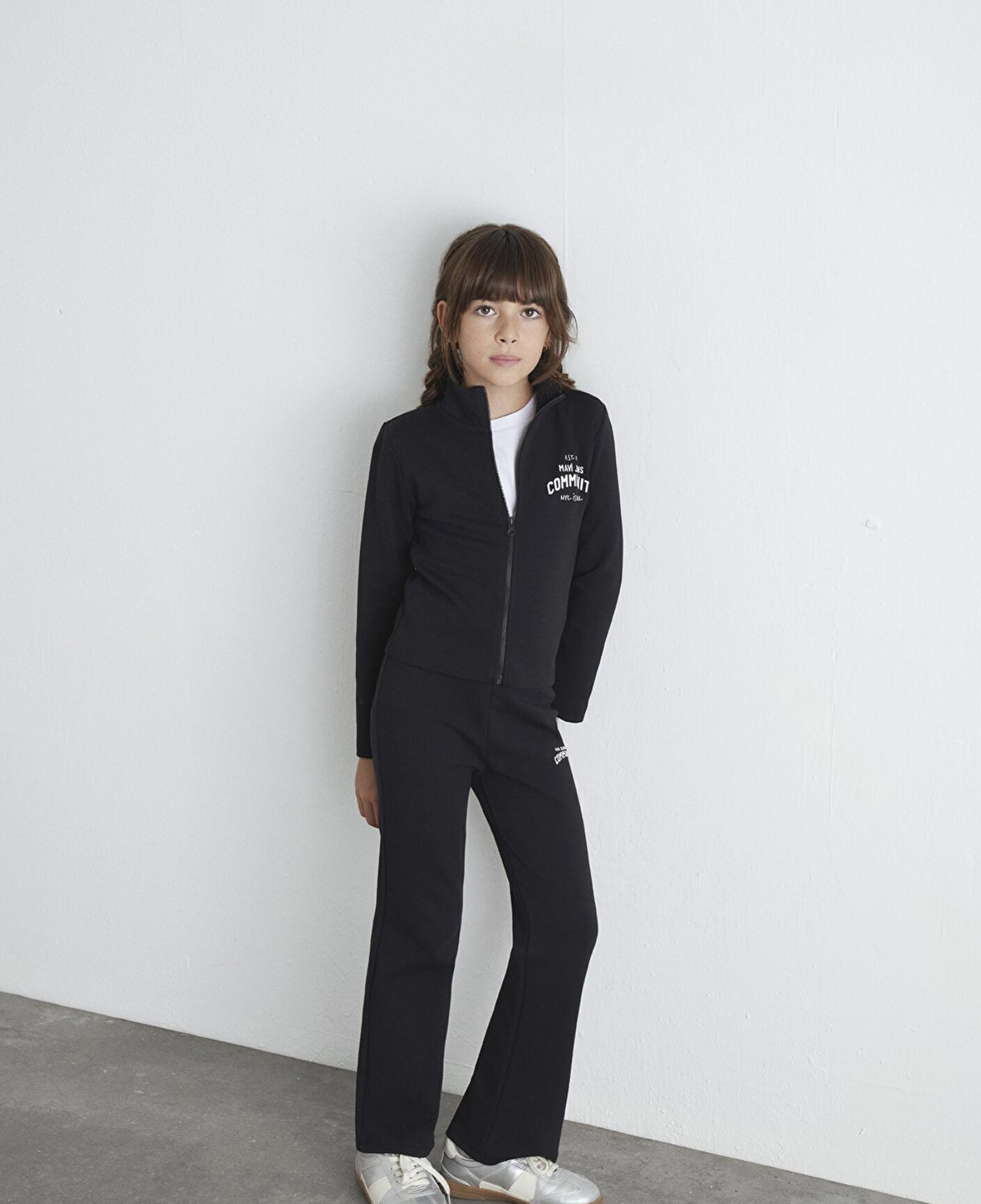 Mavi Mavi Jeans Baskılı Siyah İnterlok Sweatshirt 7S10129-900