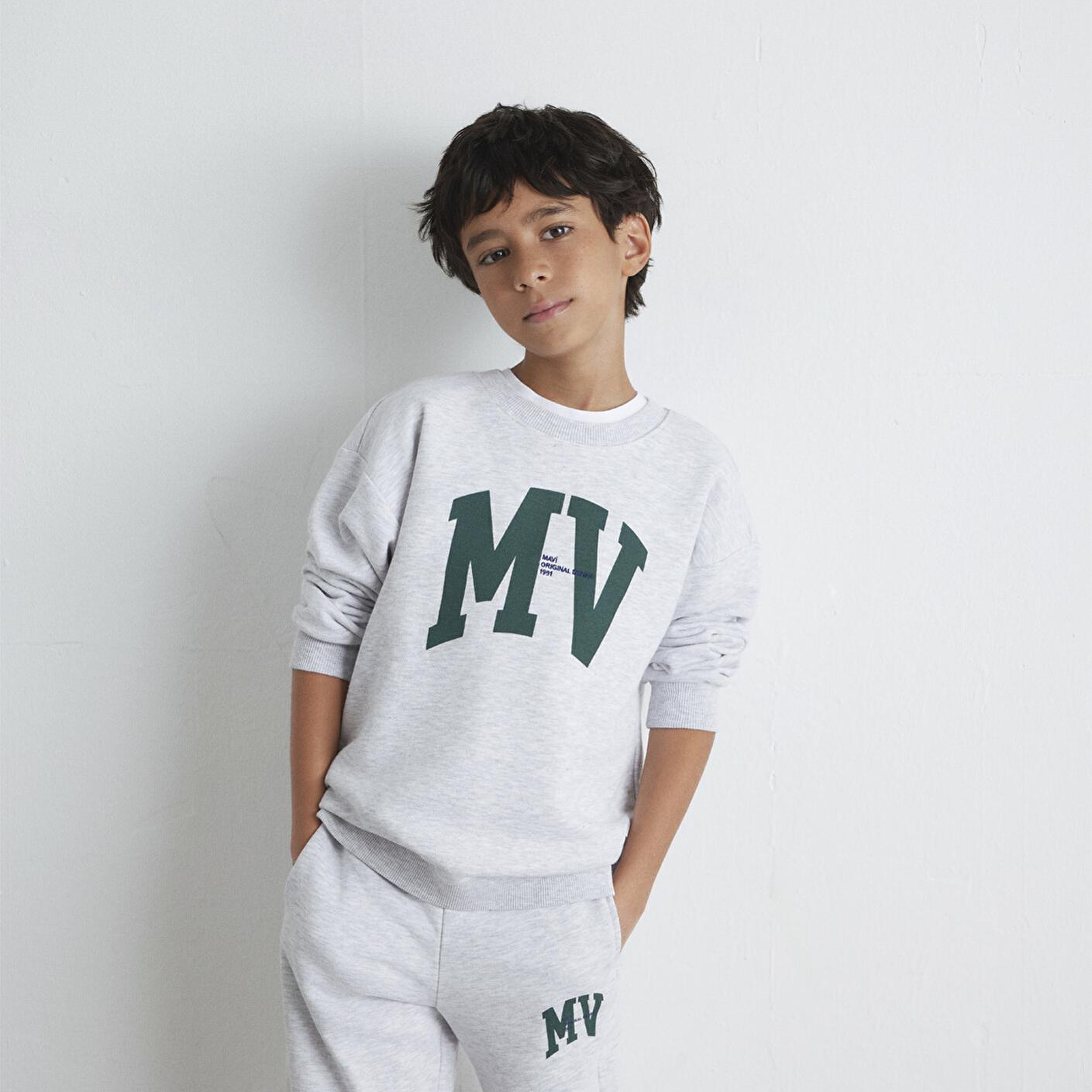 Mavi MV Baskılı Gri Sweatshirt 6S10054-88467