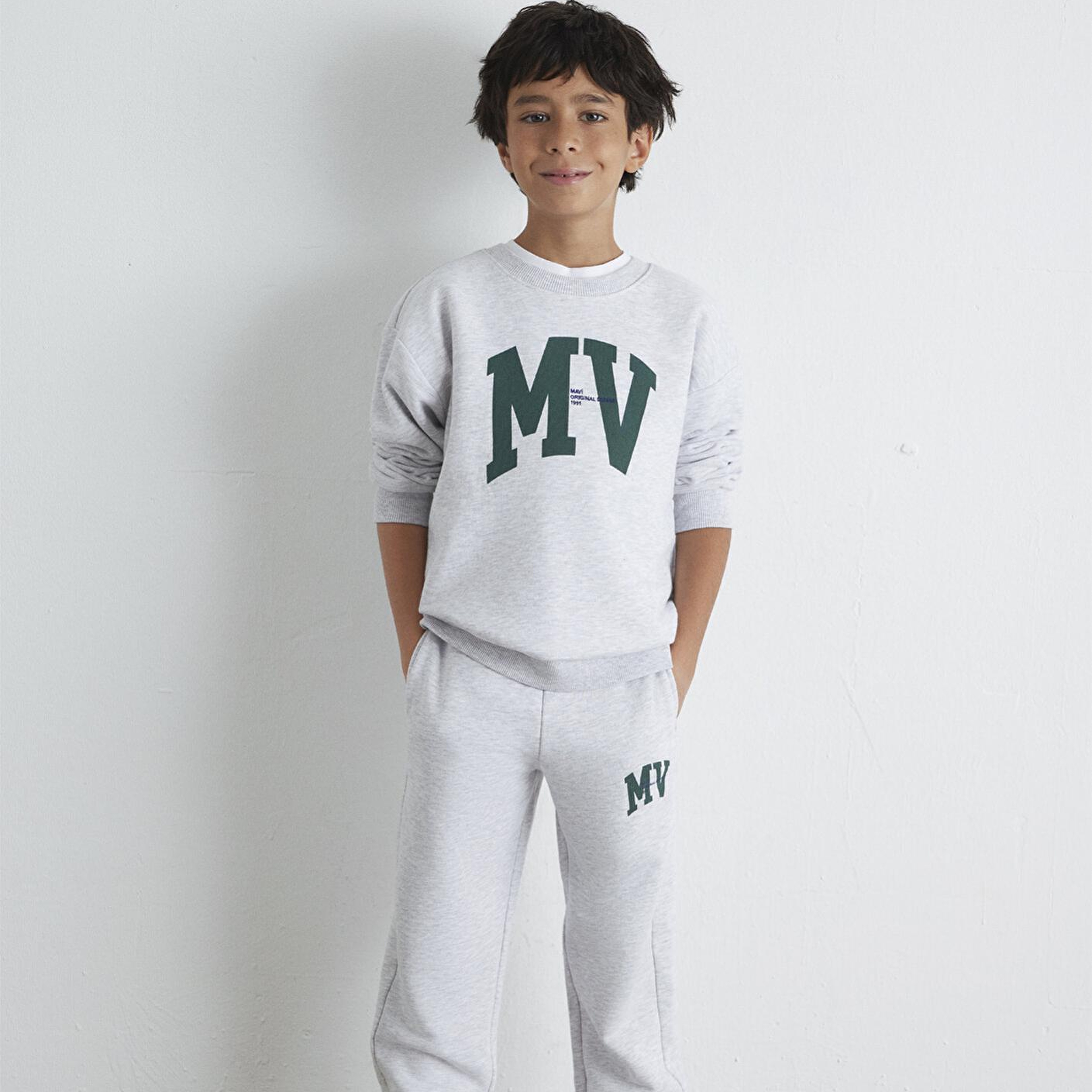 Mavi MV Baskılı Gri Sweatshirt 6S10054-88467