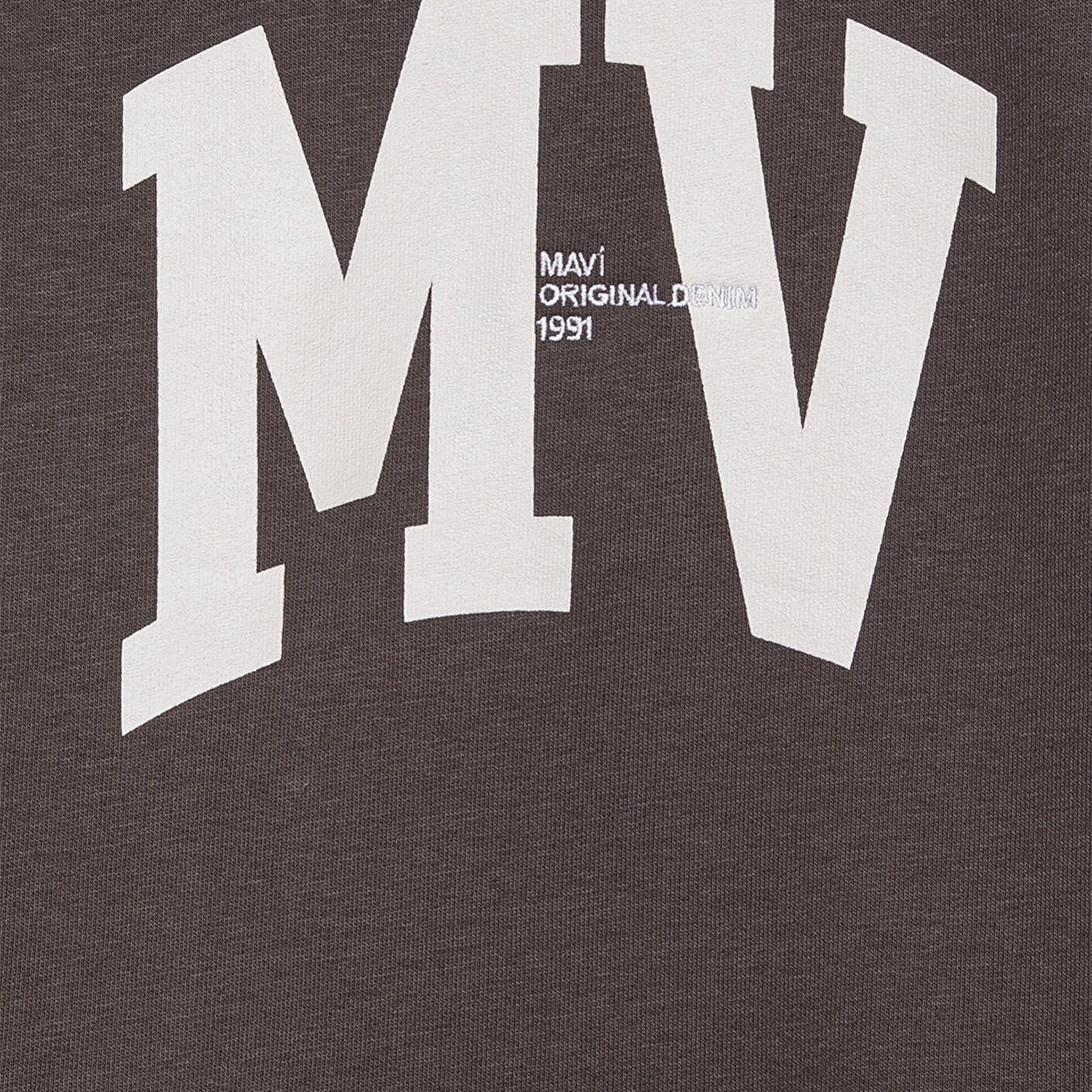 Mavi MV Baskılı Kahverengi Sweatshirt 6S10054-71593