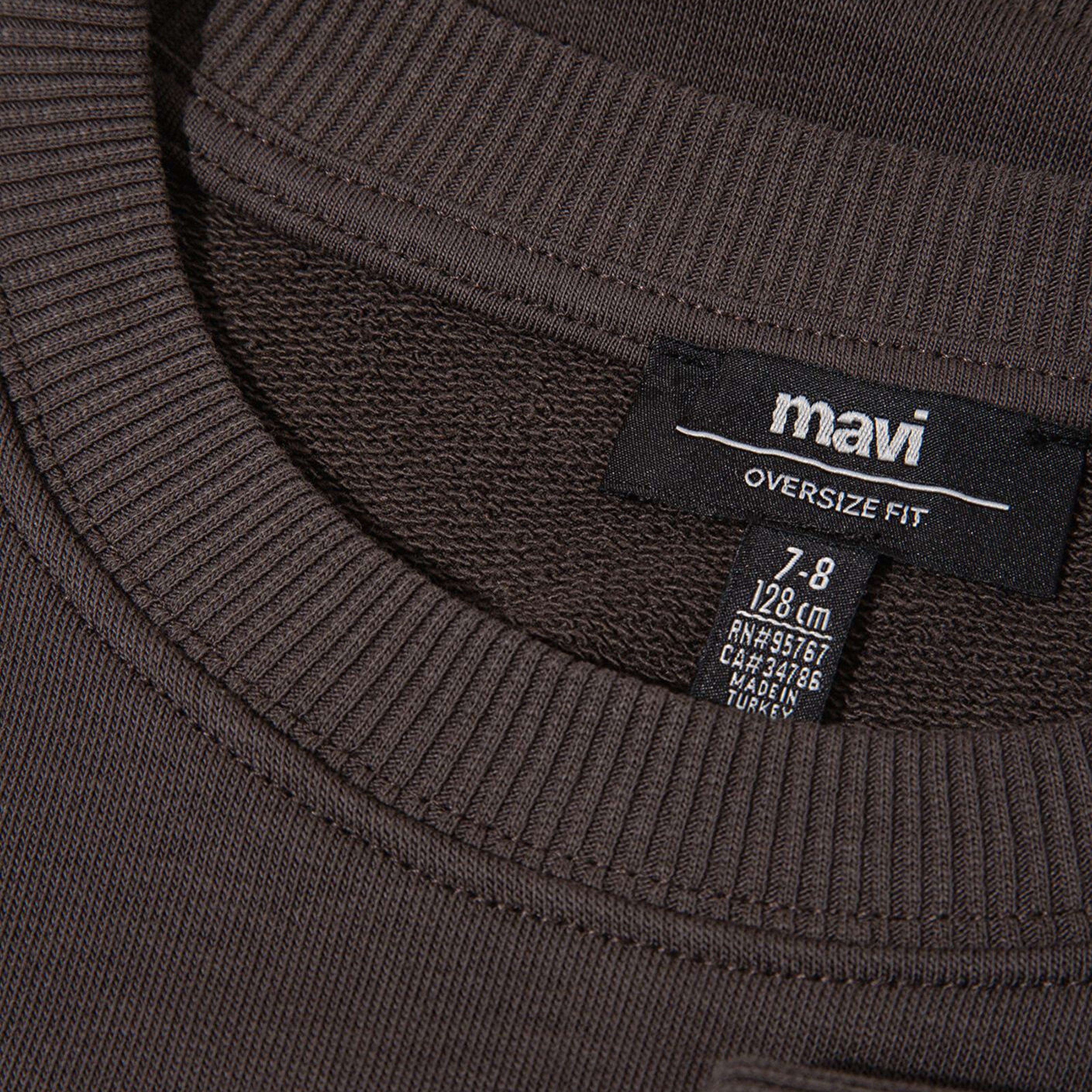 Mavi MV Baskılı Kahverengi Sweatshirt 6S10054-71593